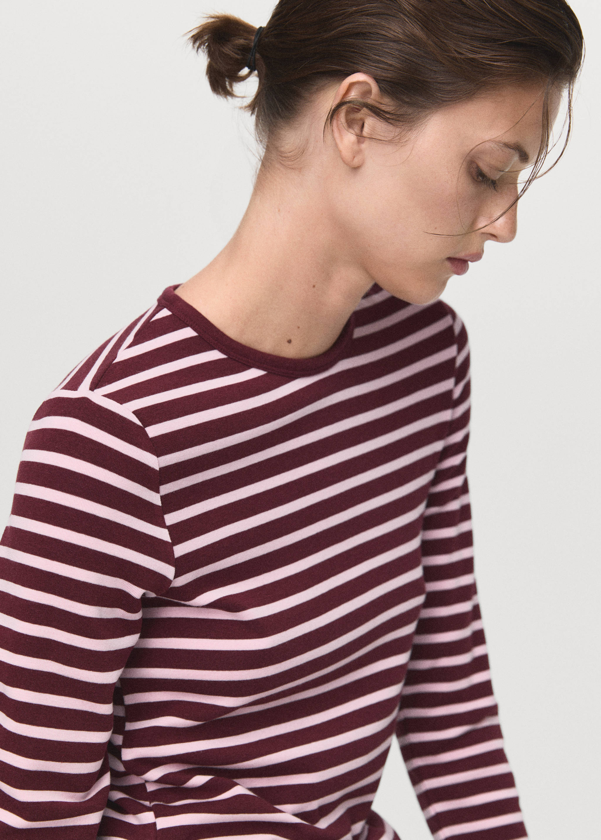 Long-sleeved striped t-shirt - Details of the article 6