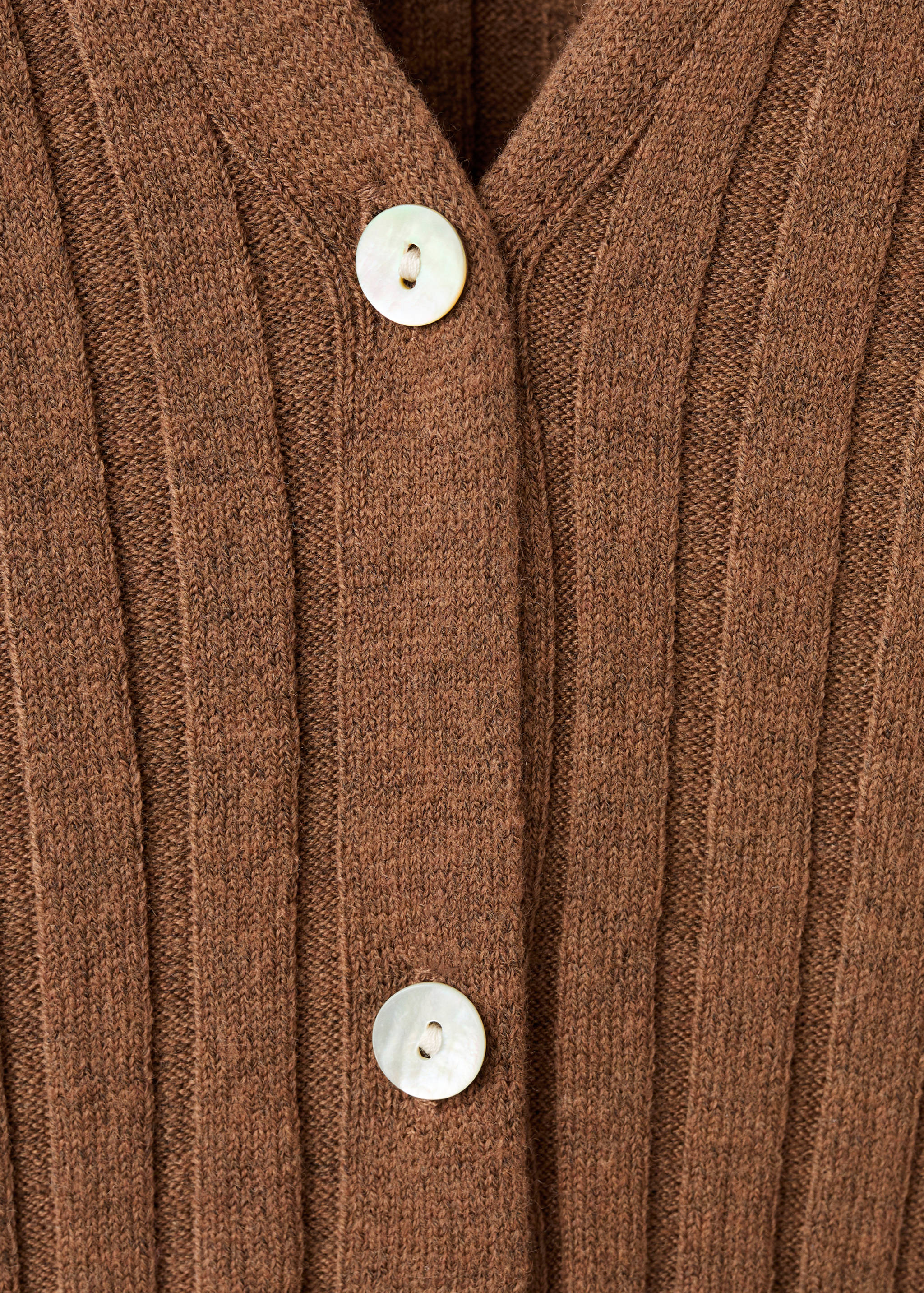 Fine rib knit cardigan - Details of the article 8