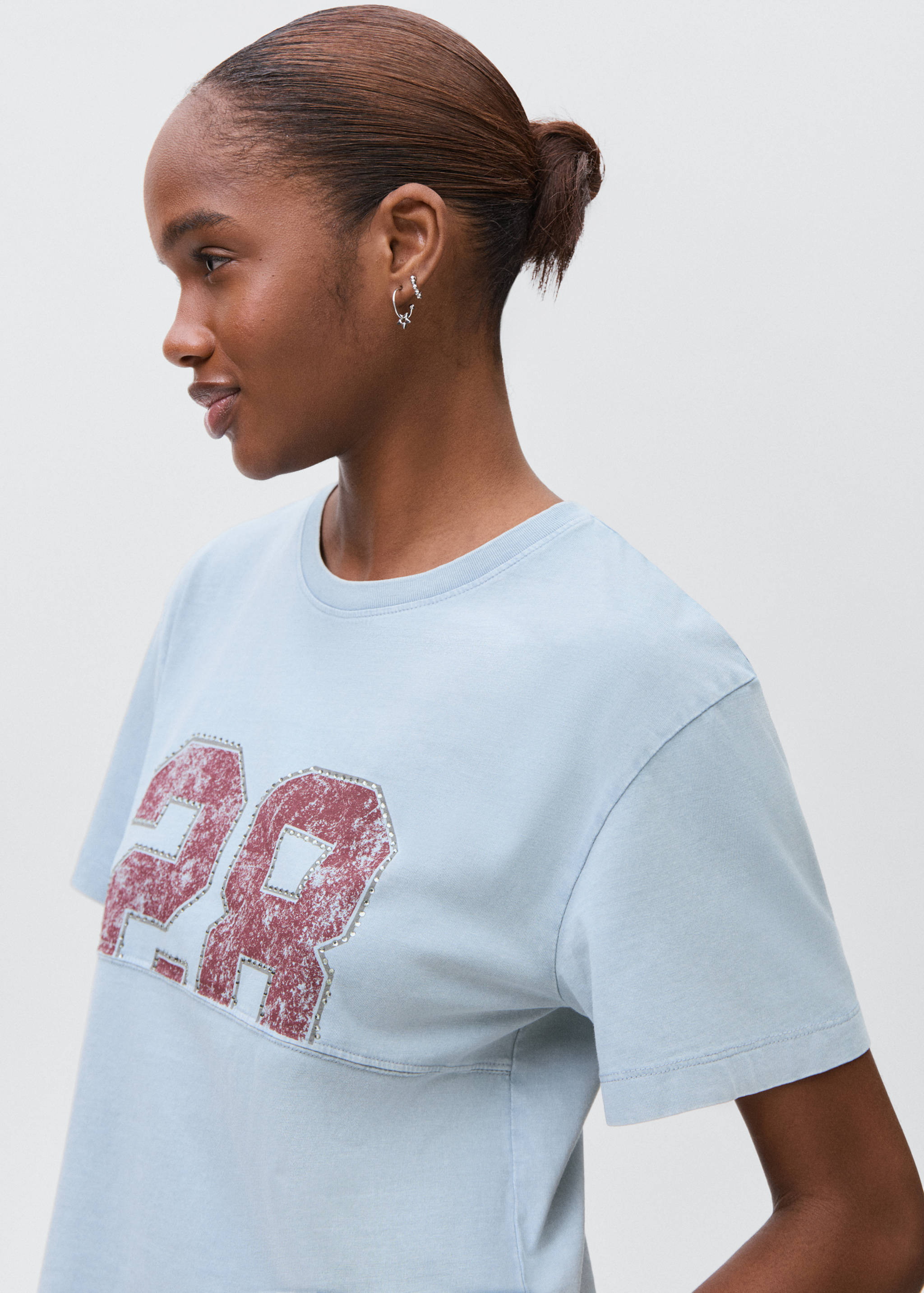 Printed cotton-blend t-shirt - Details of the article 2