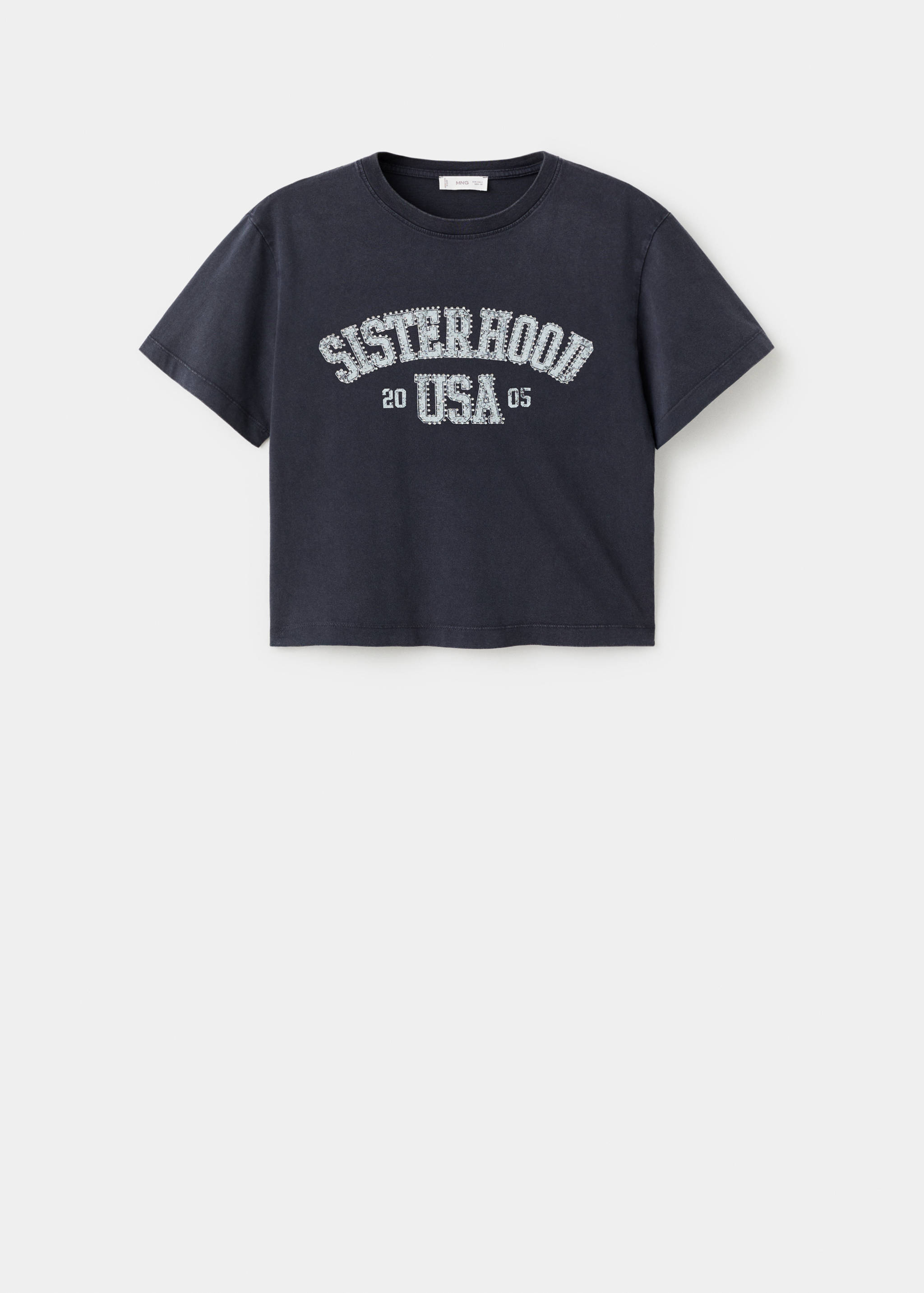 Printed cotton-blend t-shirt - Article without model