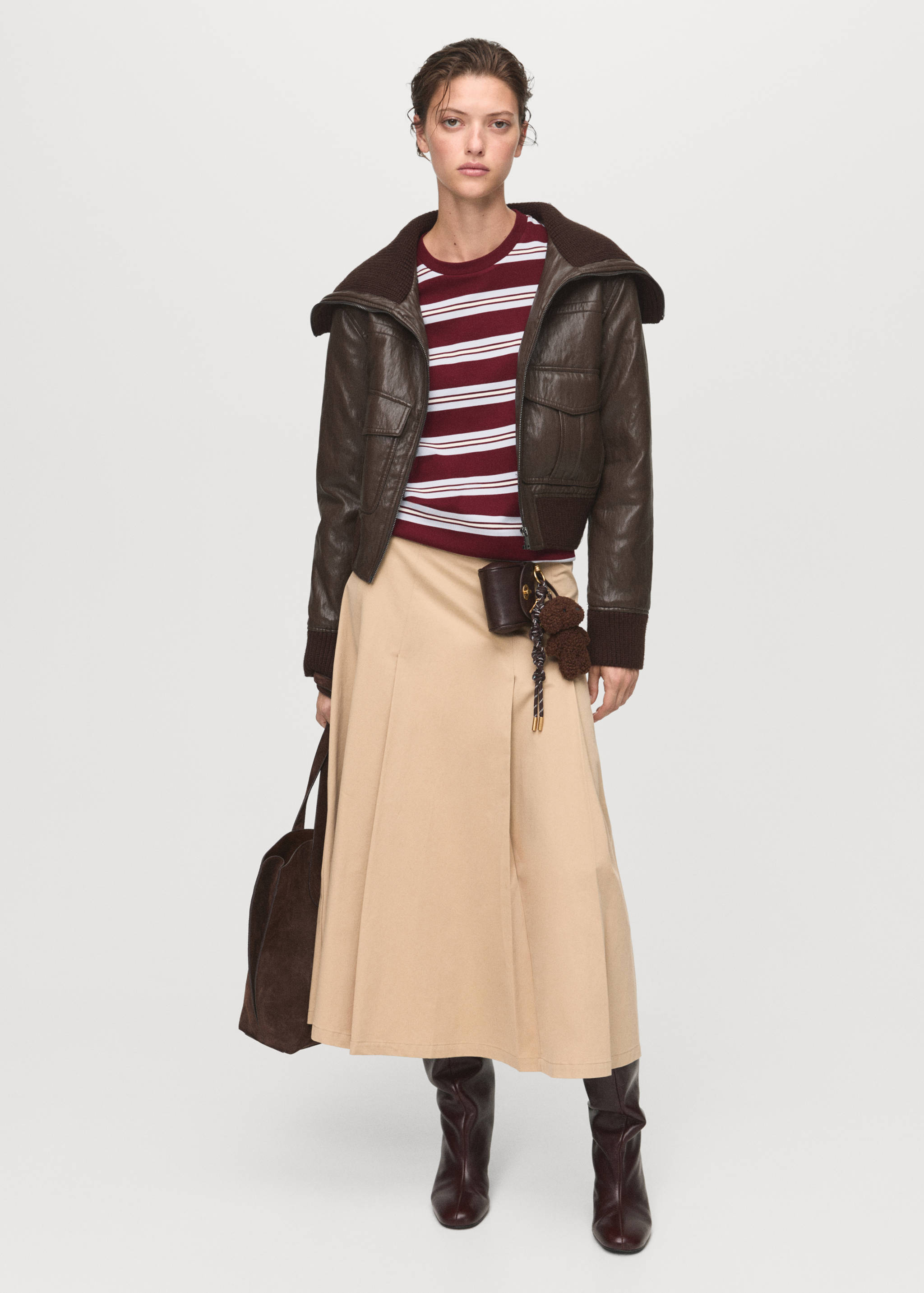 T-shirt manches courtes rayures - Plan général