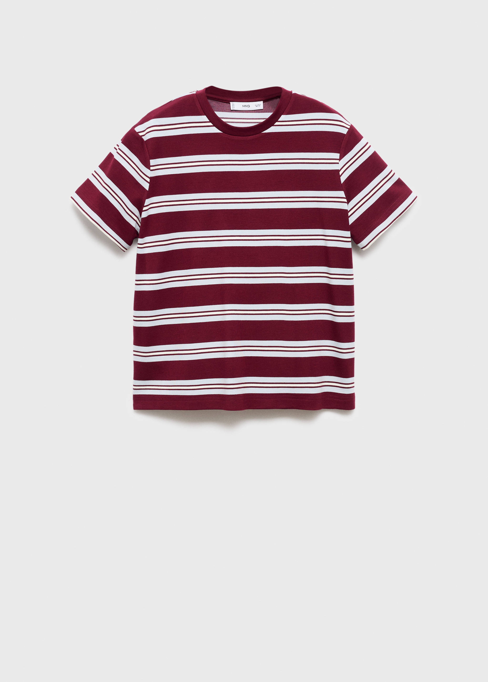 Striped short-sleeved t-shirt - Article without model