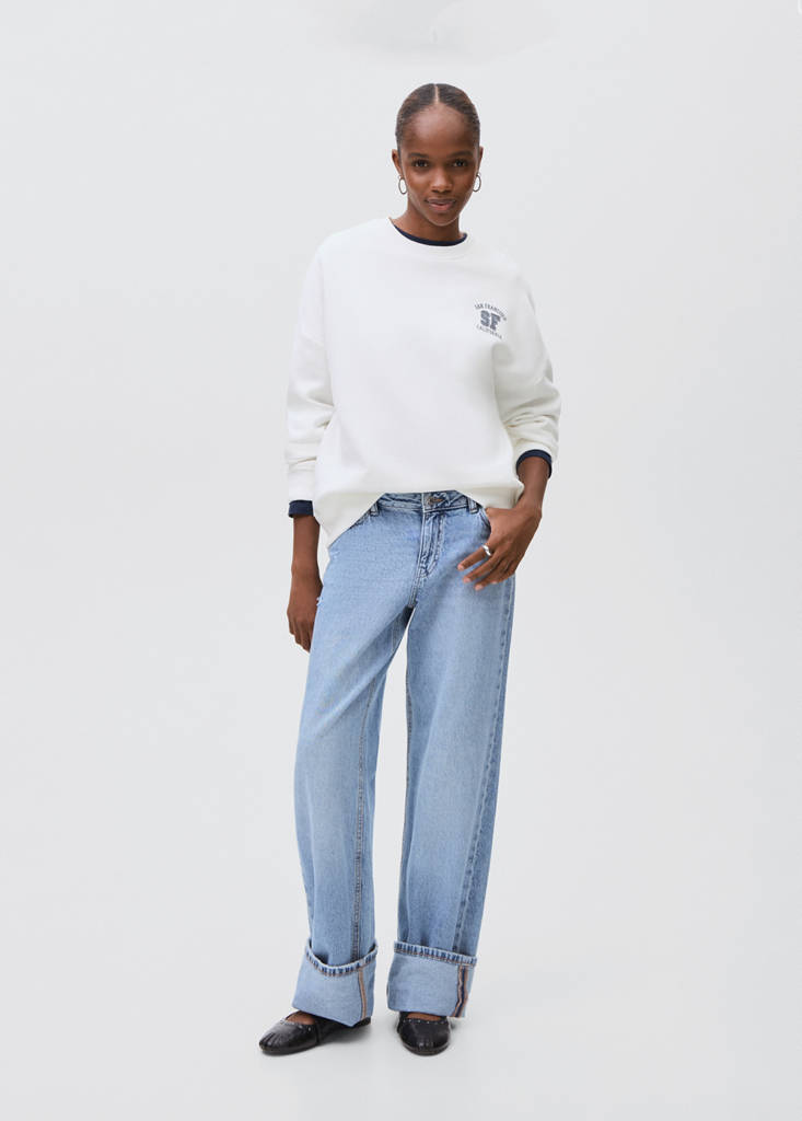 Printed cotton sweatshirt — Off White