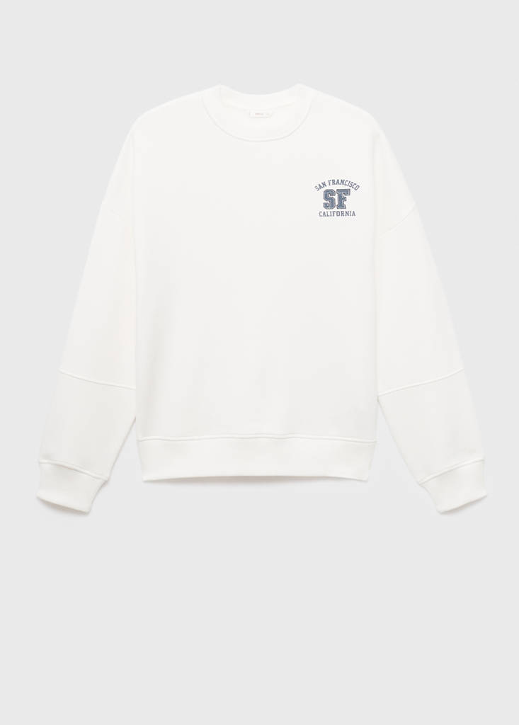 Printed cotton sweatshirt — Off White