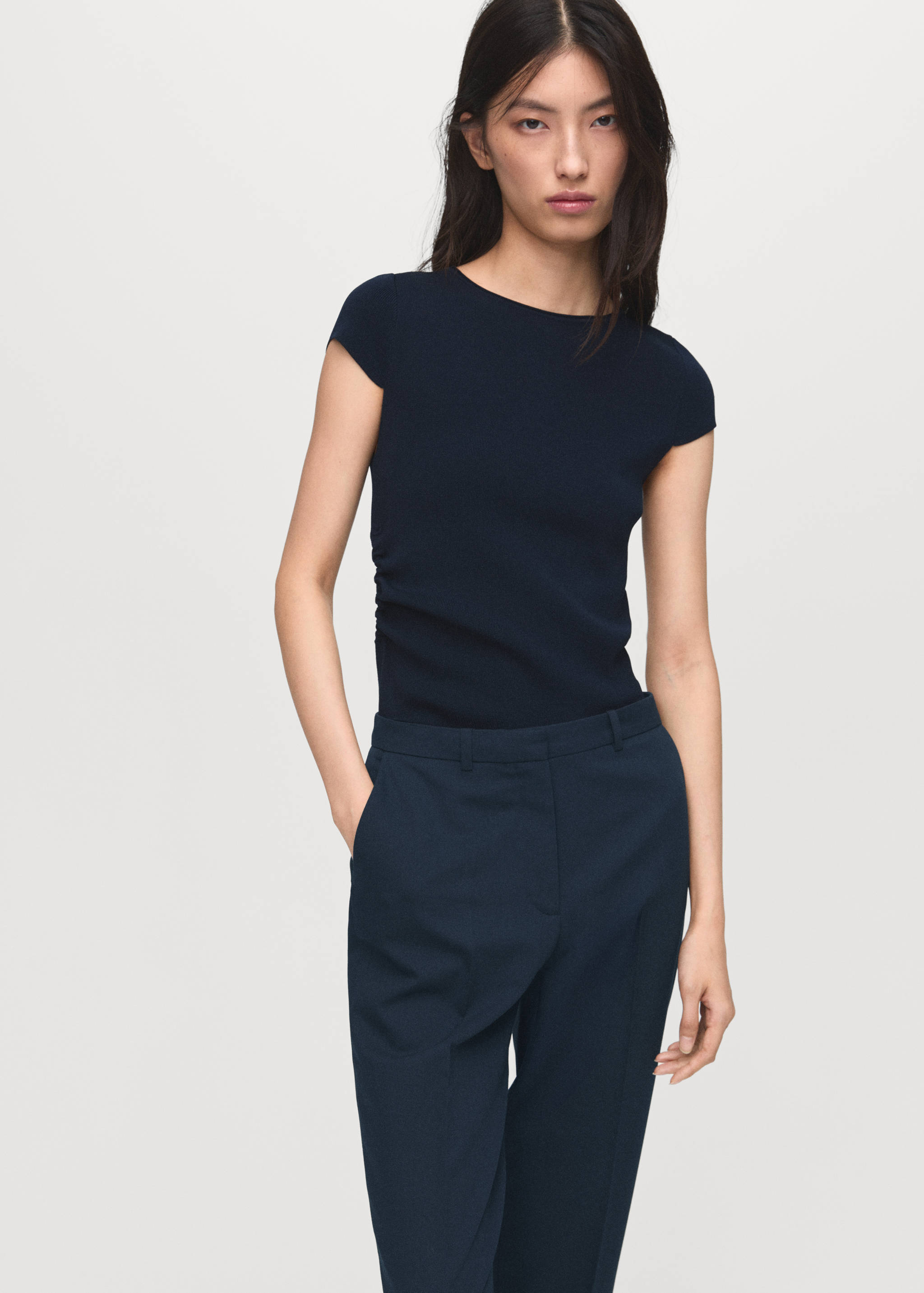 Straight suit trousers - Details of the article 1