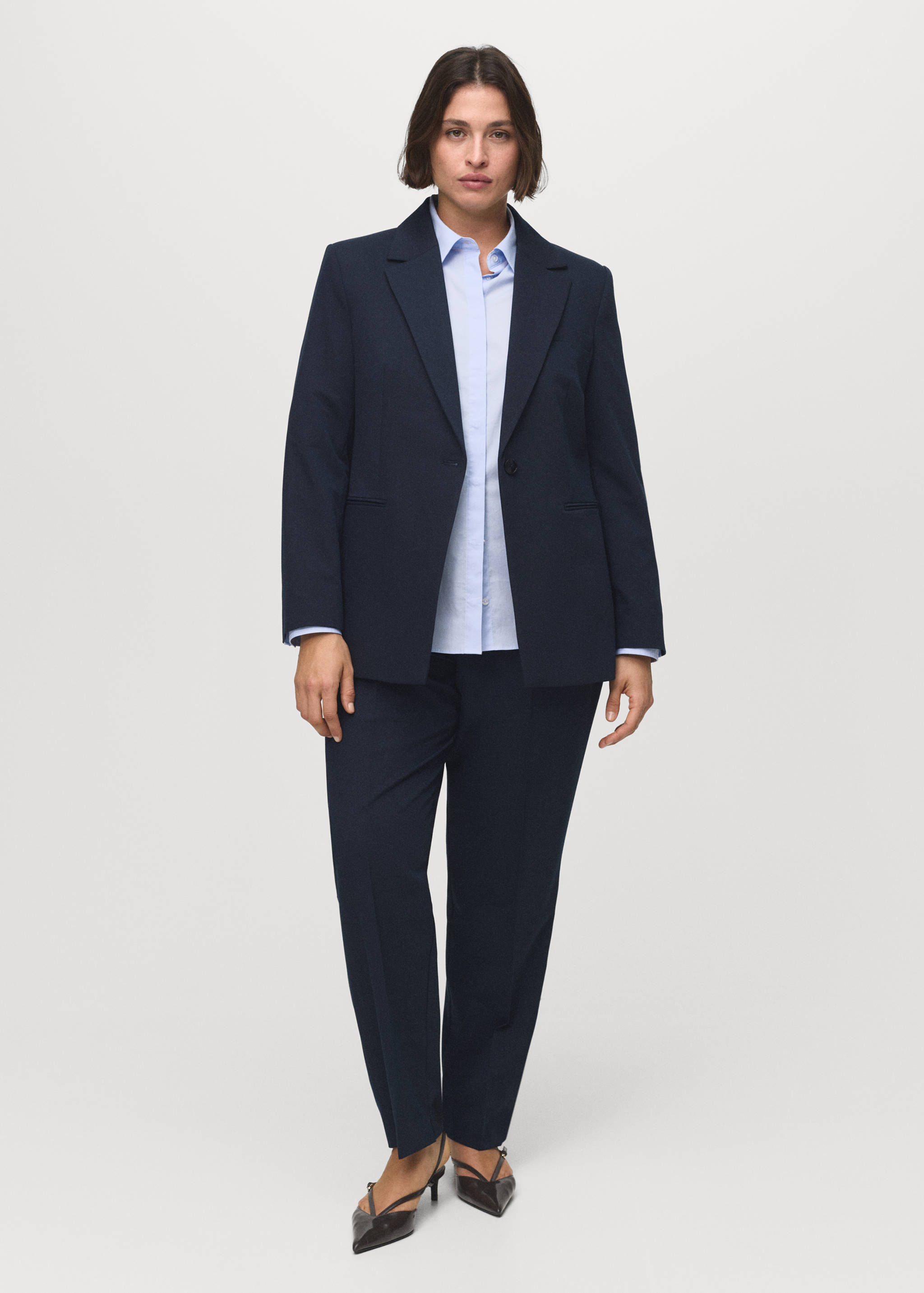 Straight suit trousers - Details of the article 3