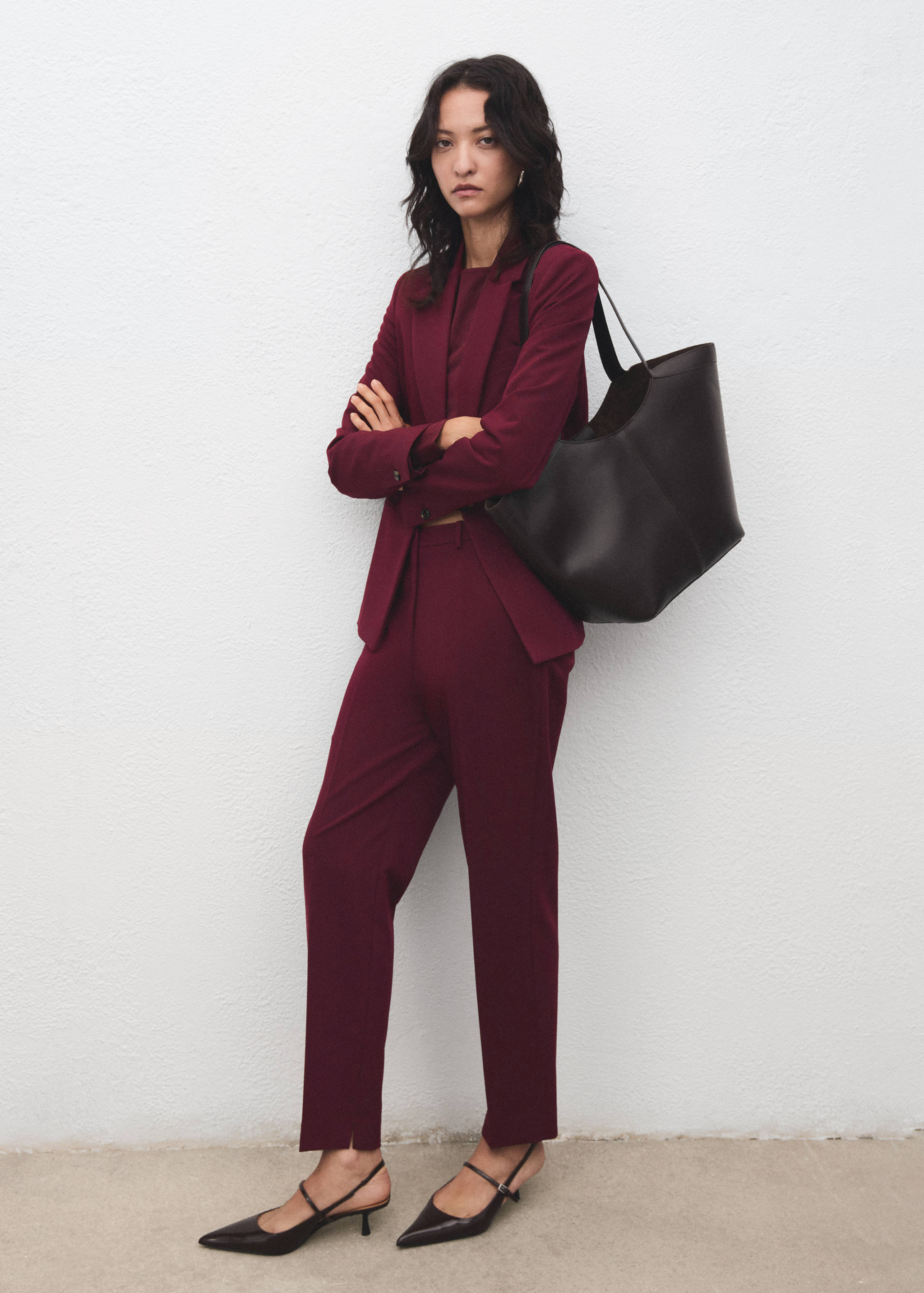 Straight suit trousers - General plane