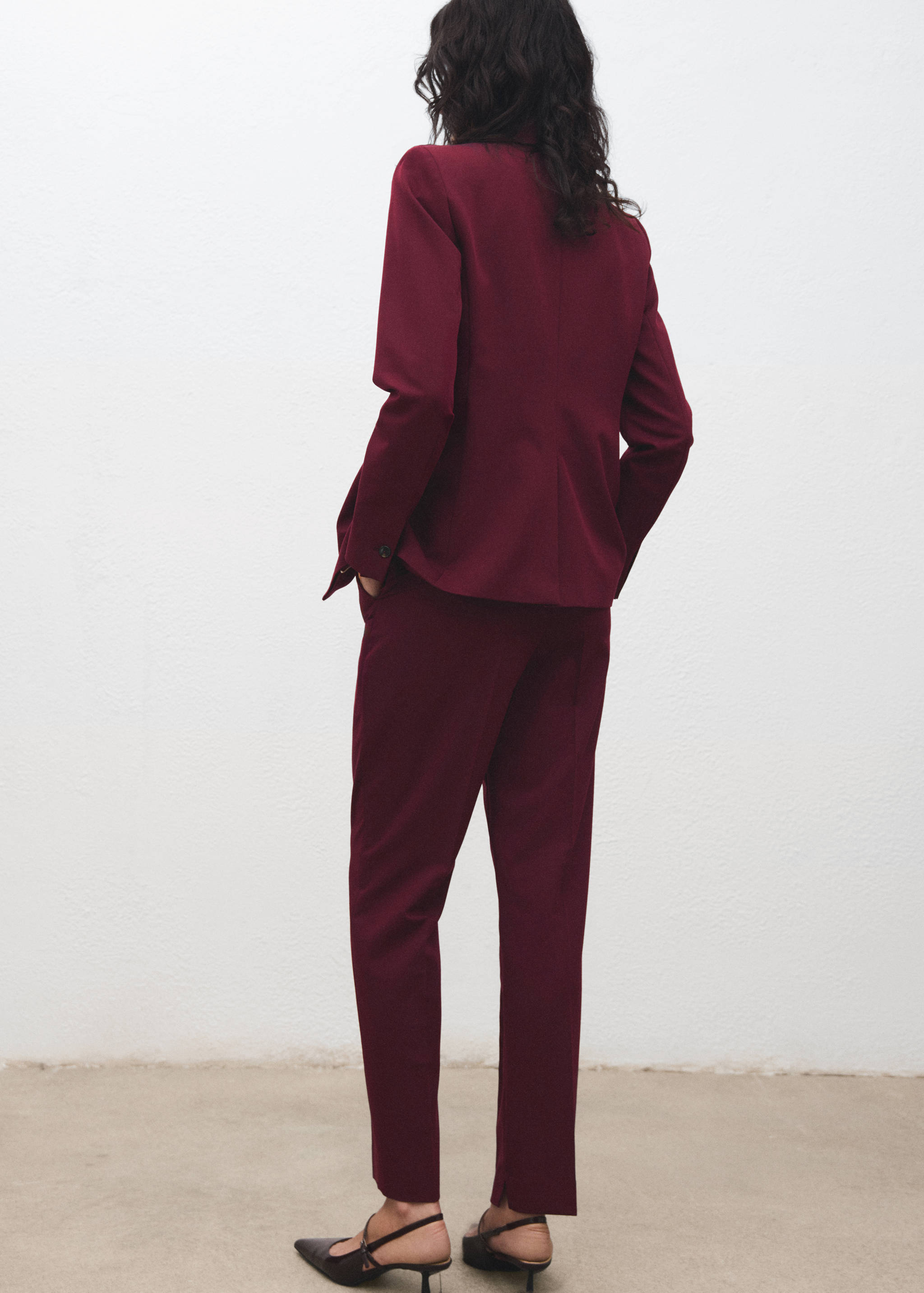 Straight suit trousers - Reverse of the article