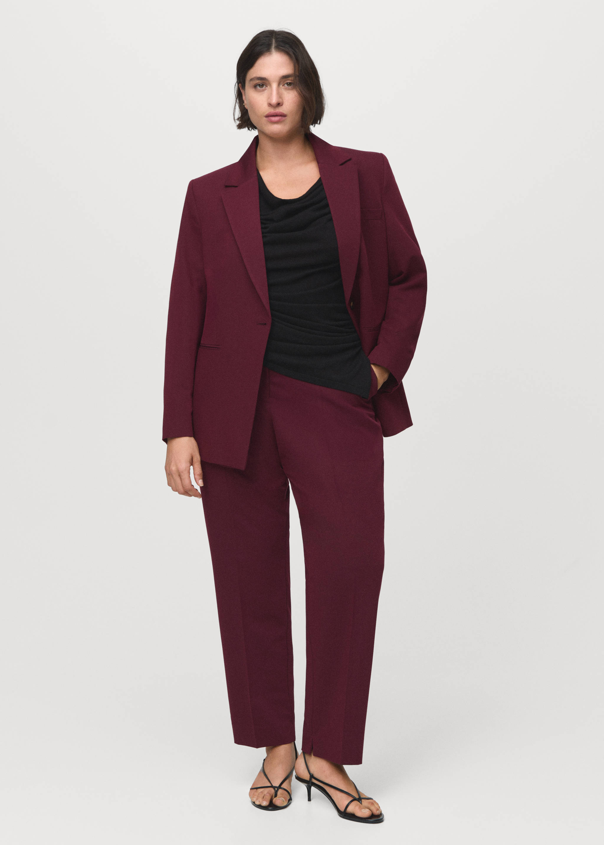 Straight suit trousers - Details of the article 3