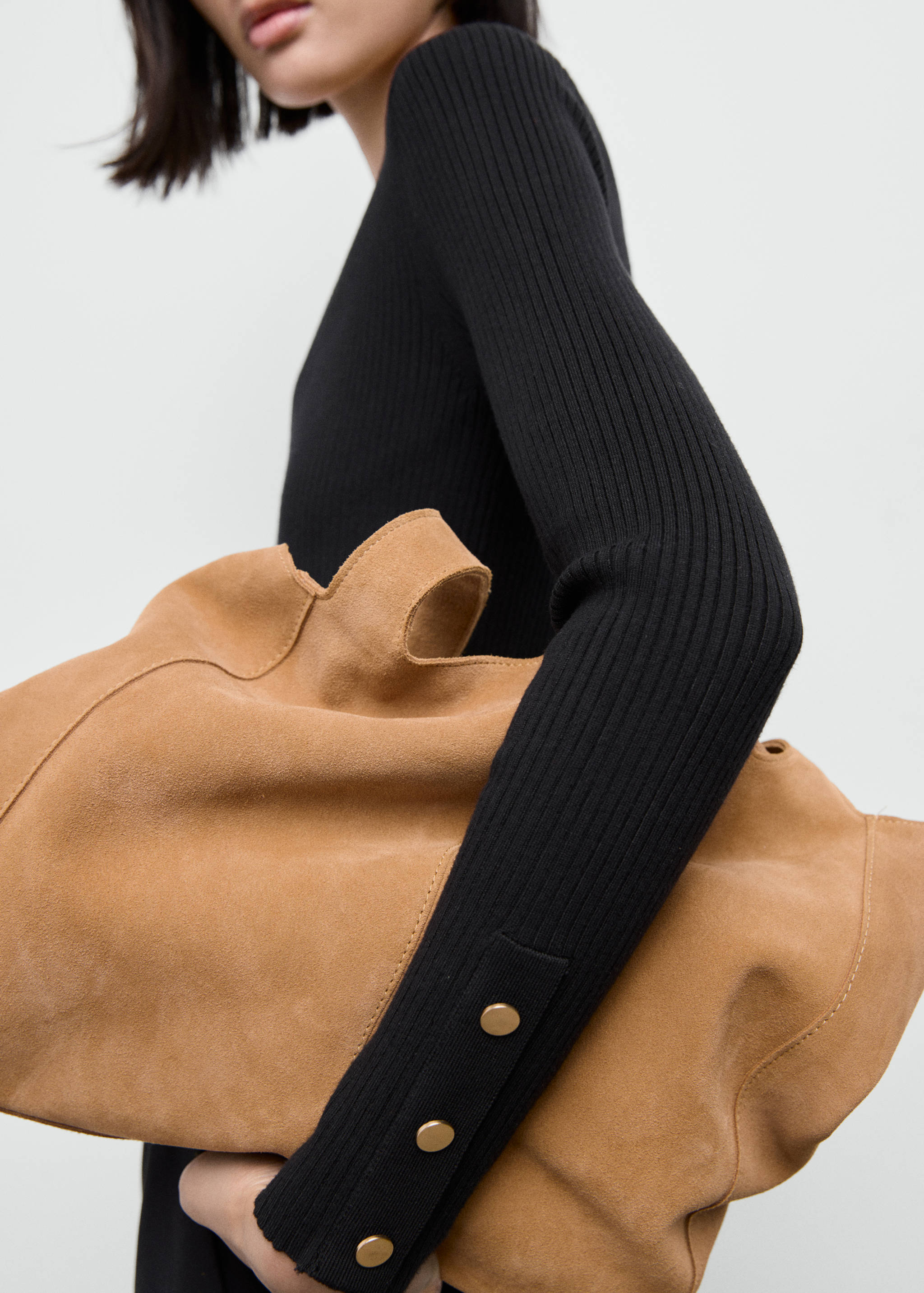 Gerippter Cardigan mit Knöpfen - Detail des Artikels 6