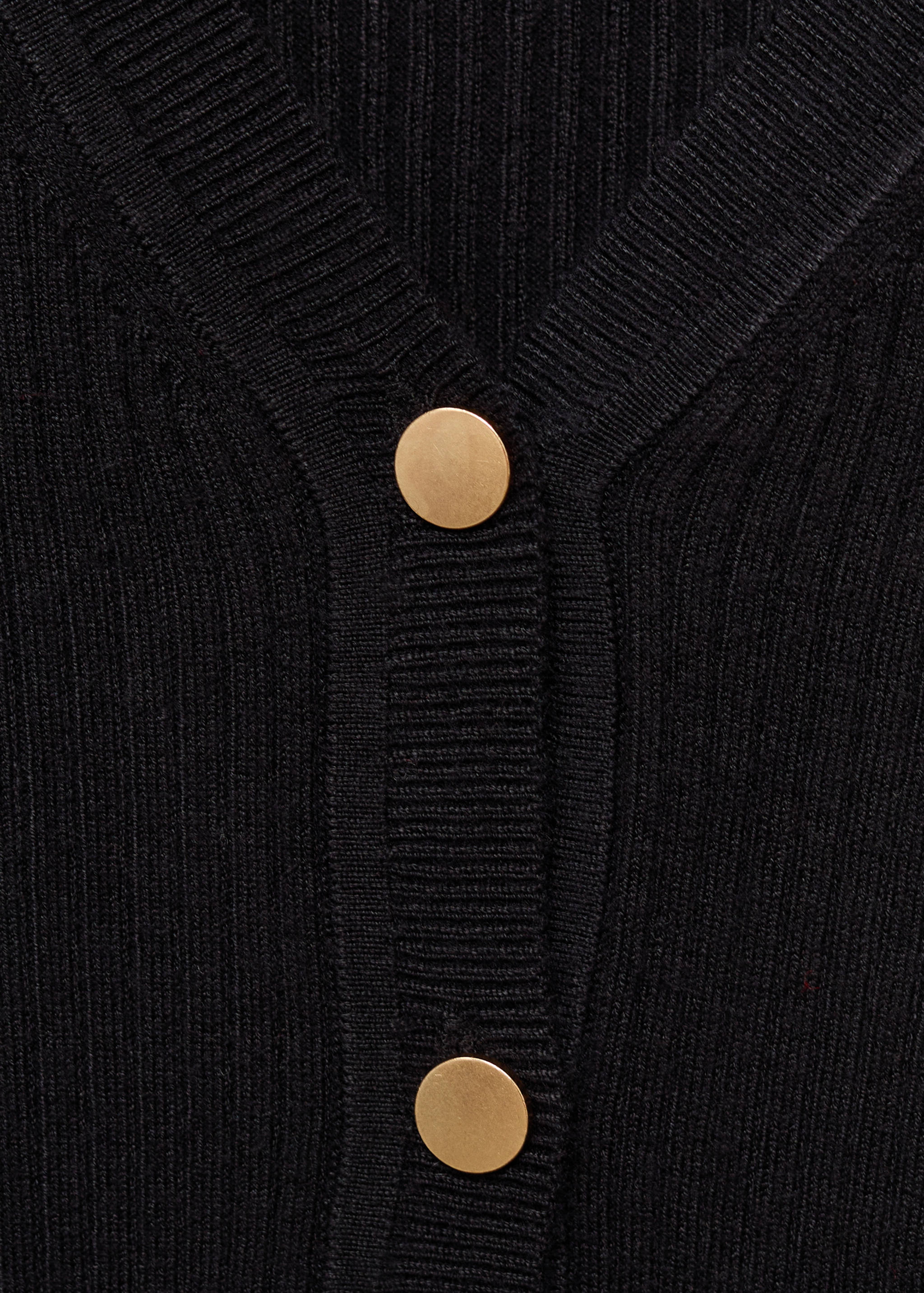 Gerippter Cardigan mit Knöpfen - Detail des Artikels 8