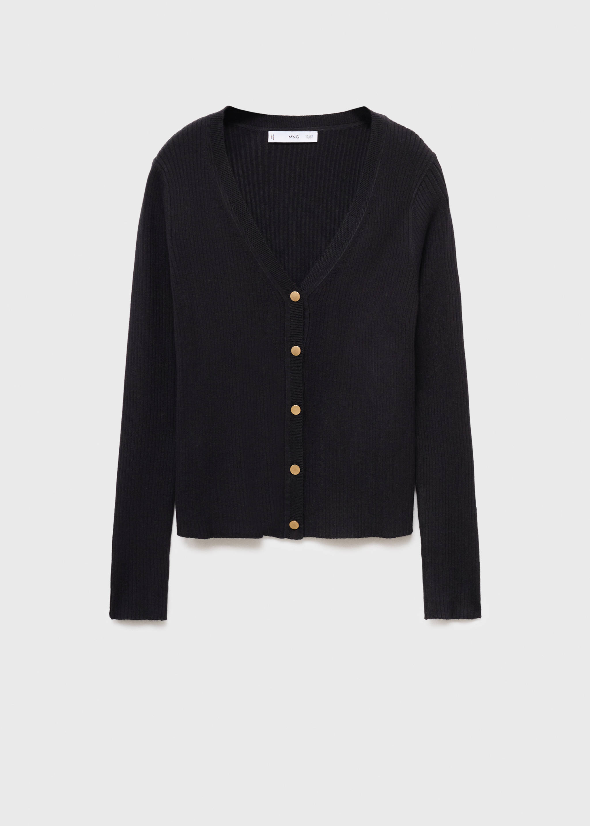 Gerippter Cardigan mit Knöpfen - Artikel ohne Model
