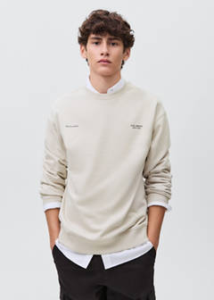 Printed cotton sweatshirt — Light/Pastel Grey 1