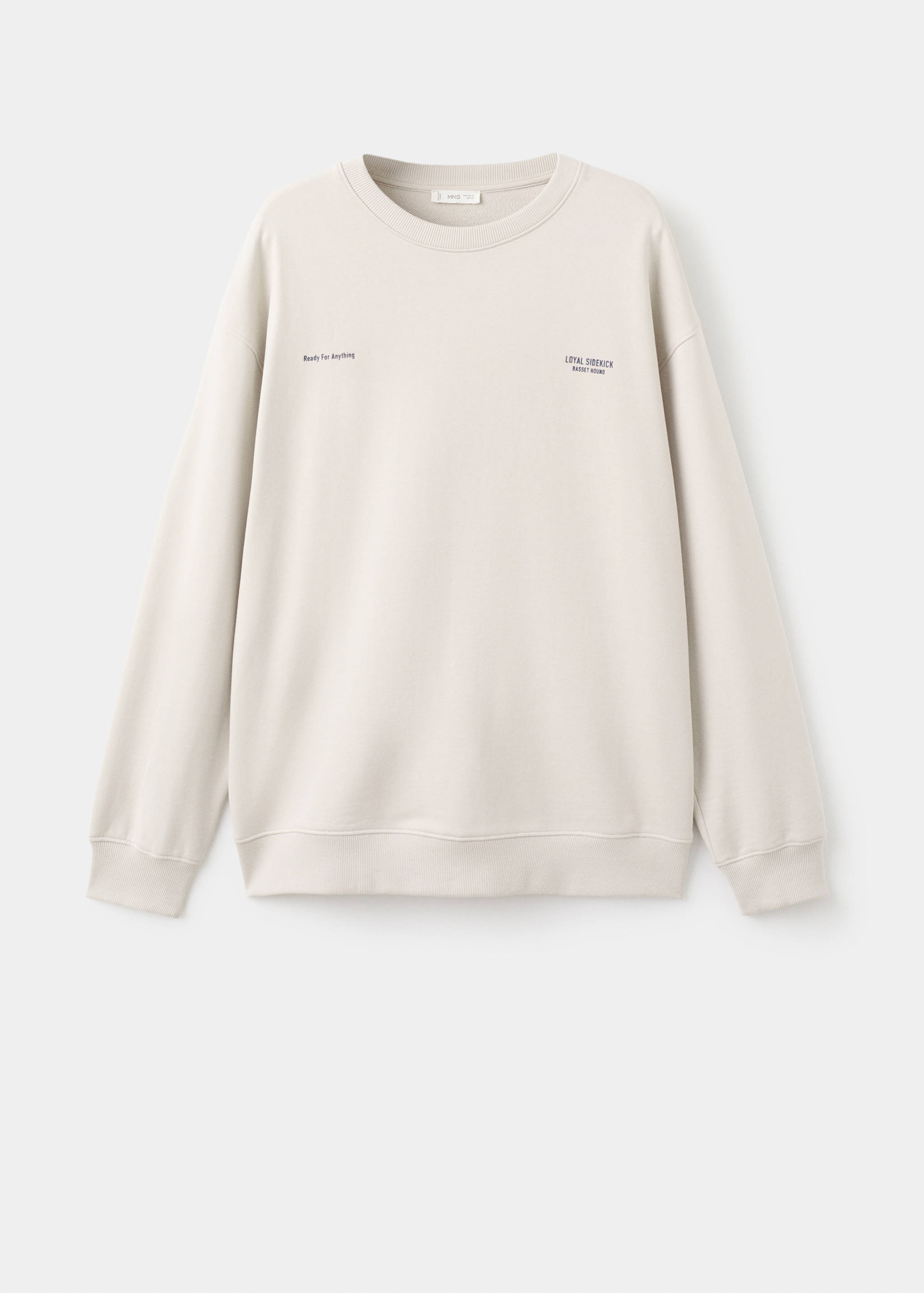 Принтованный свитшот из хлопка - Изделие без модели