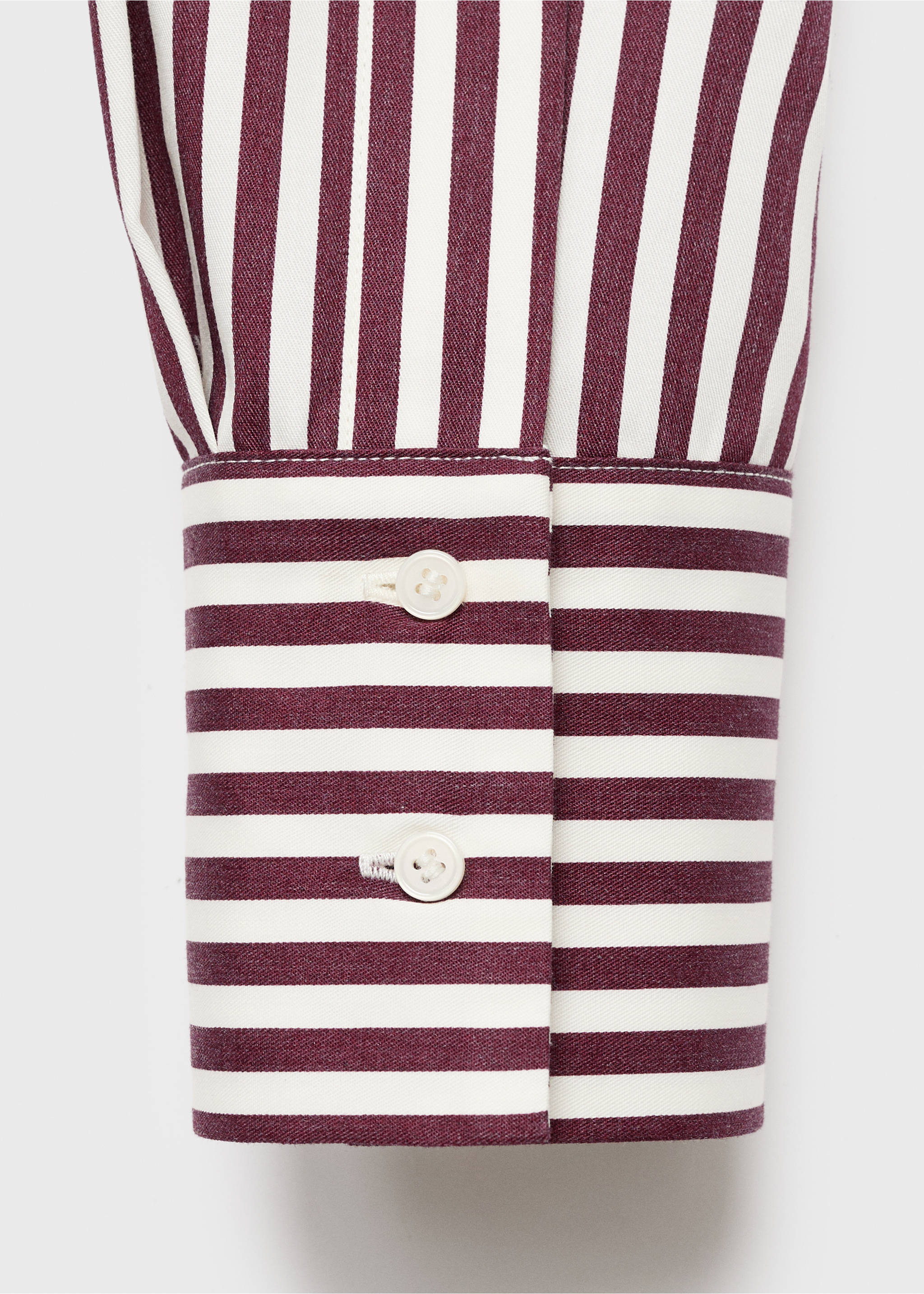Pocket striped shirt - Details of the article 0, Ecru. Ref: 17035814-00.
