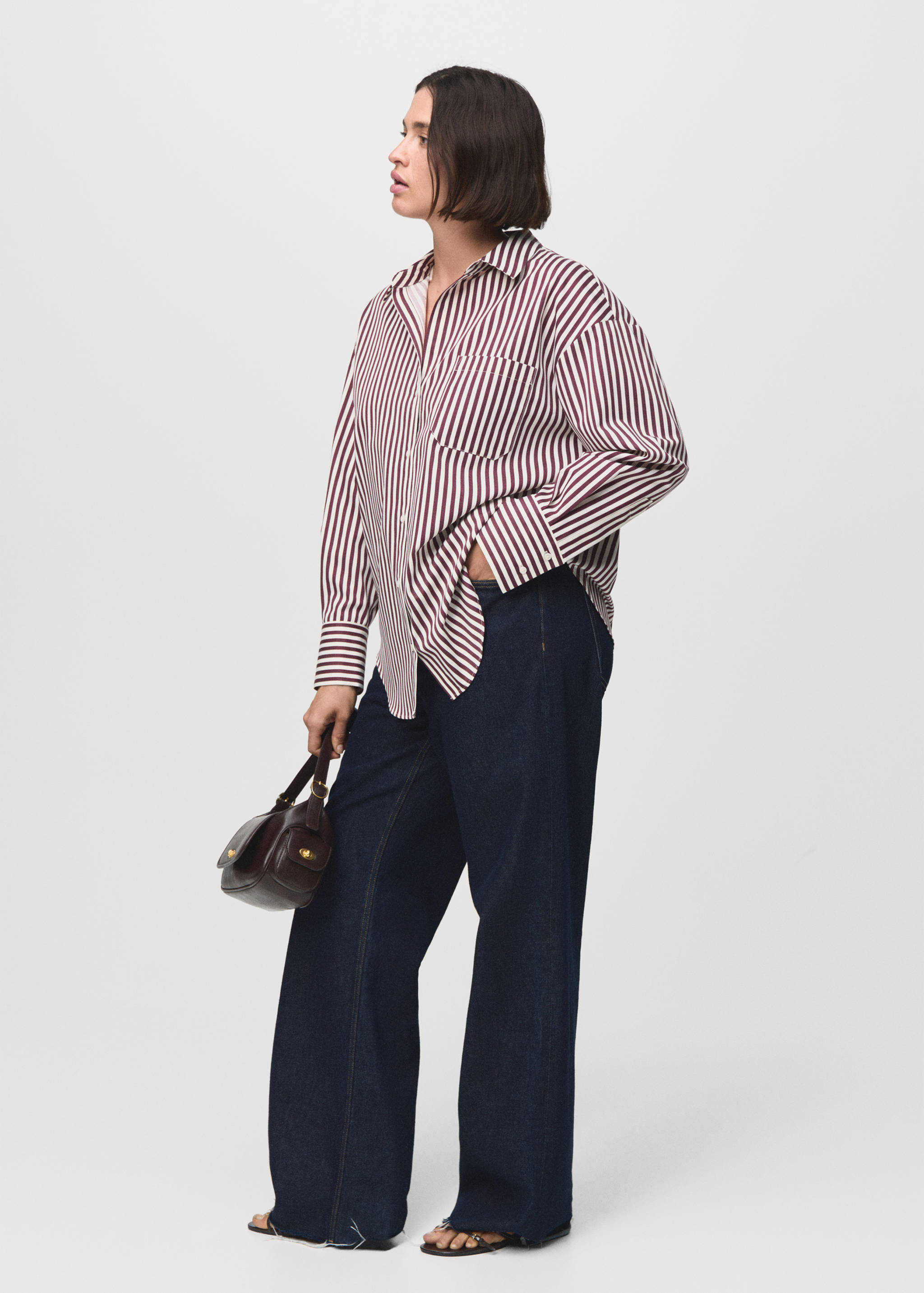 Camisa às riscas com bolso - Pormenor do artigo 3