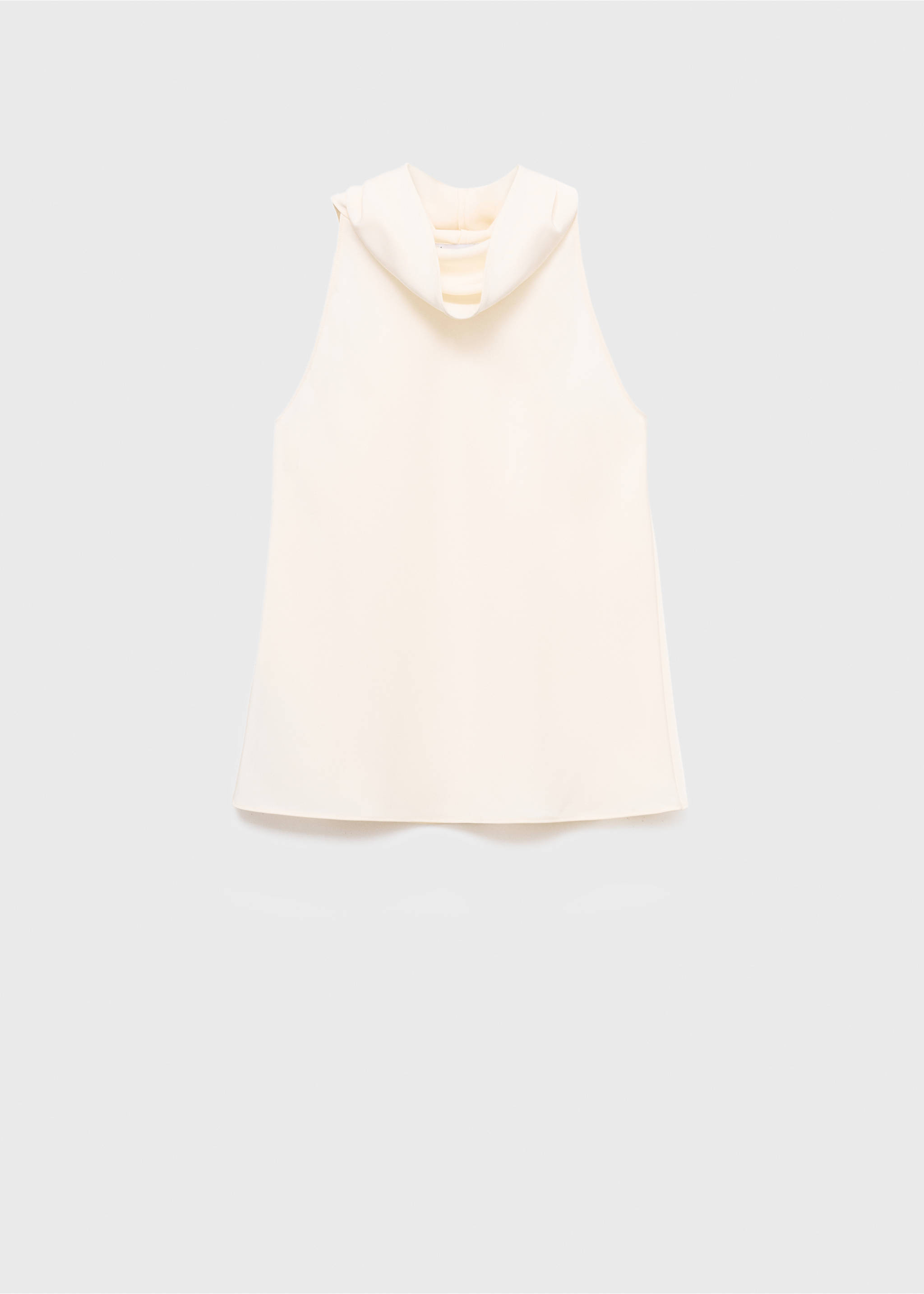 Blouse col drapé - Article sans modèle, Écru. Ref: 17035816-00.