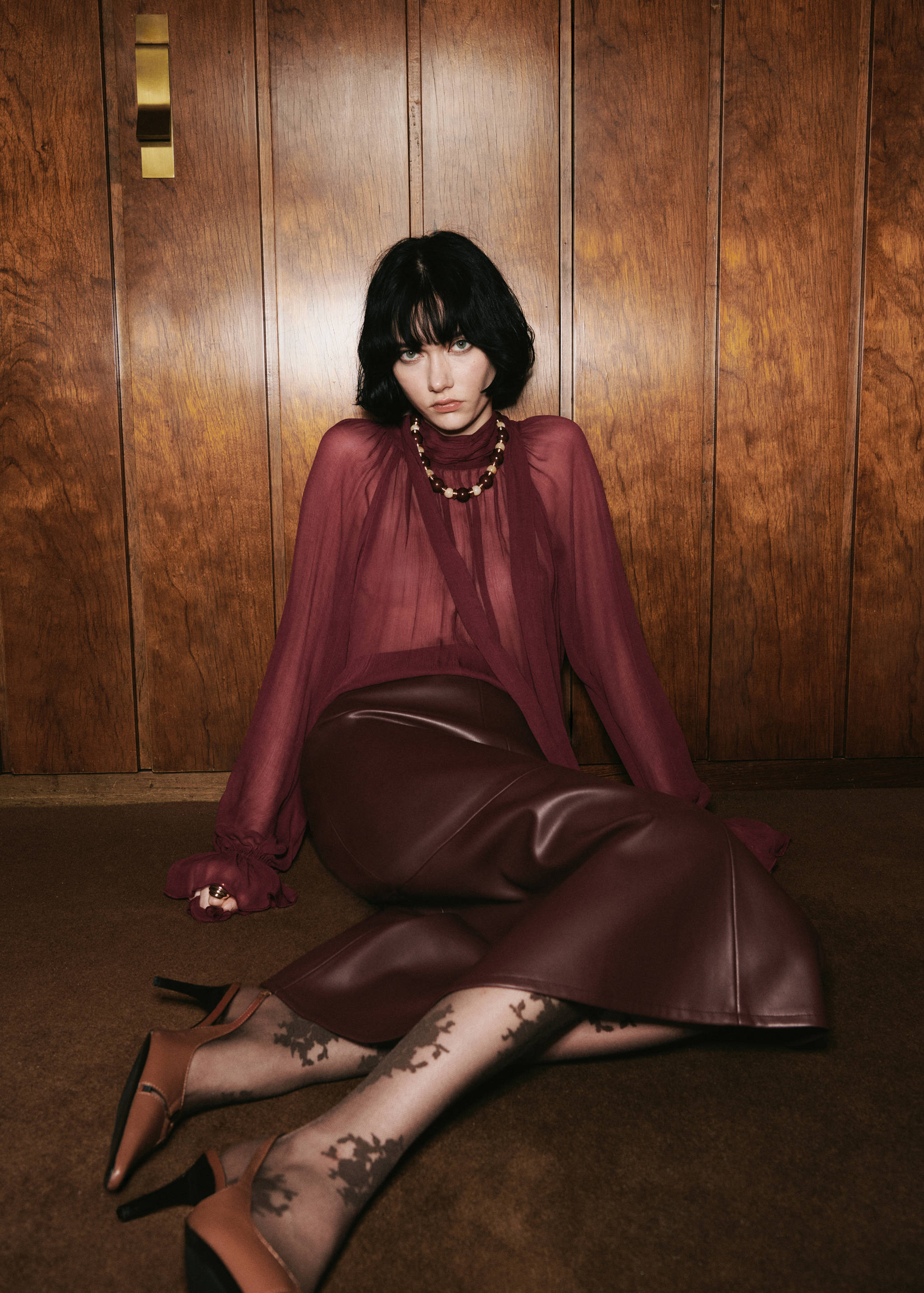 Blouse semi-transparente foulard - Détail de l'article 2