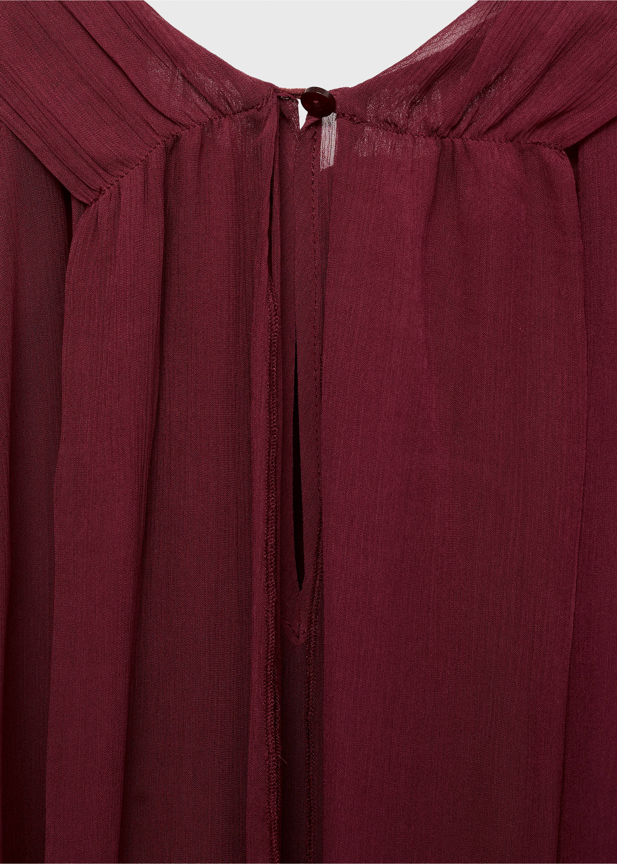 Blouse semi-transparente foulard - Détail de l'article 8, Bordeaux. Ref: 17035817-00.