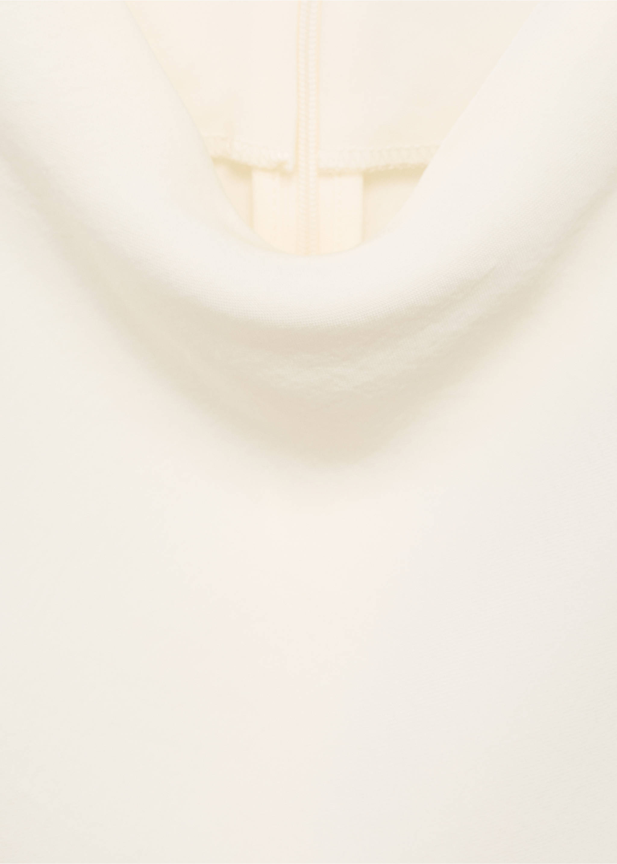Chemisier col drapé liserés contraste - Détail de l'article 8, Écru. Ref: 17035818-00.