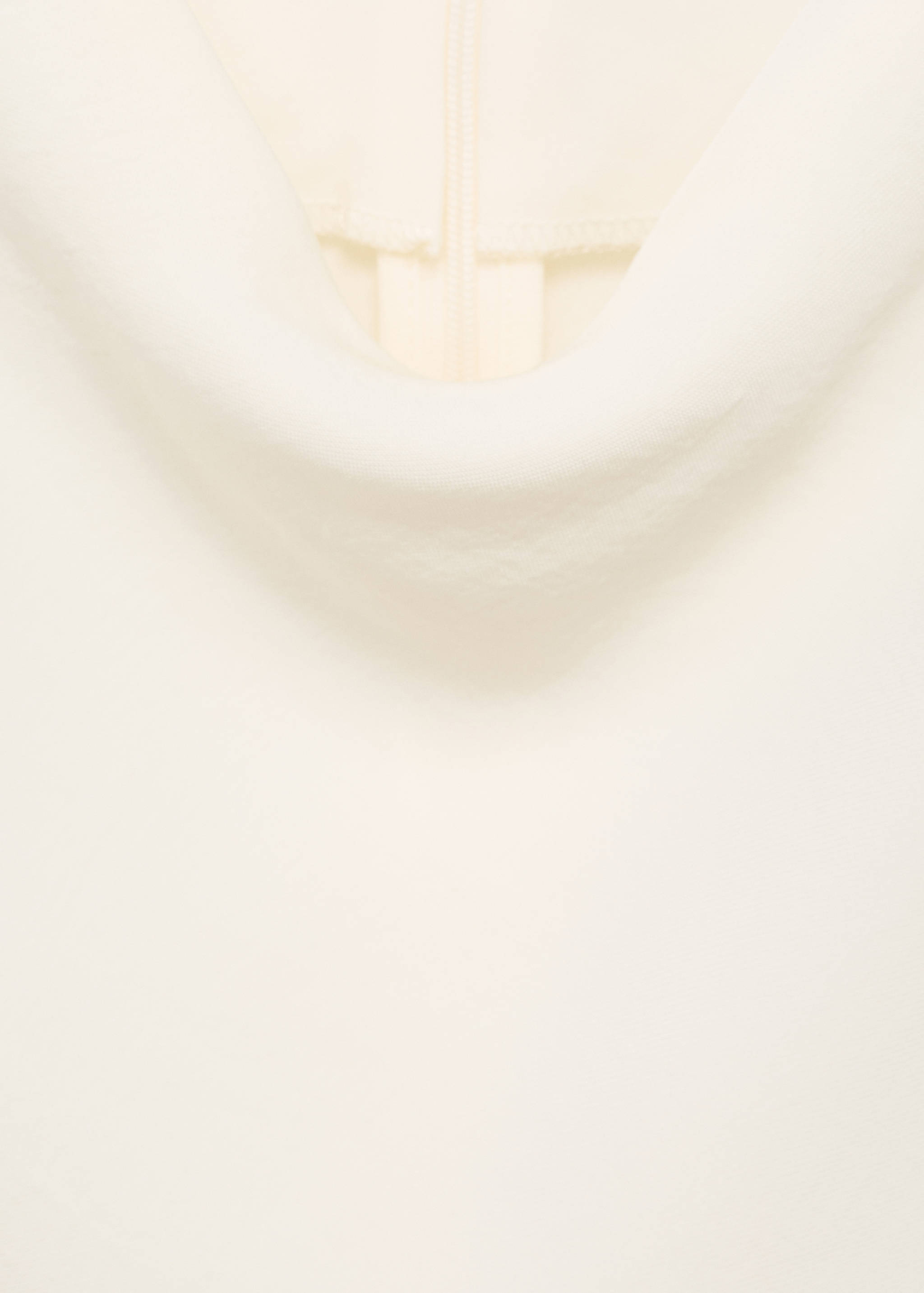 Blouse with draped collar and contrasting trim - Details of the article 8