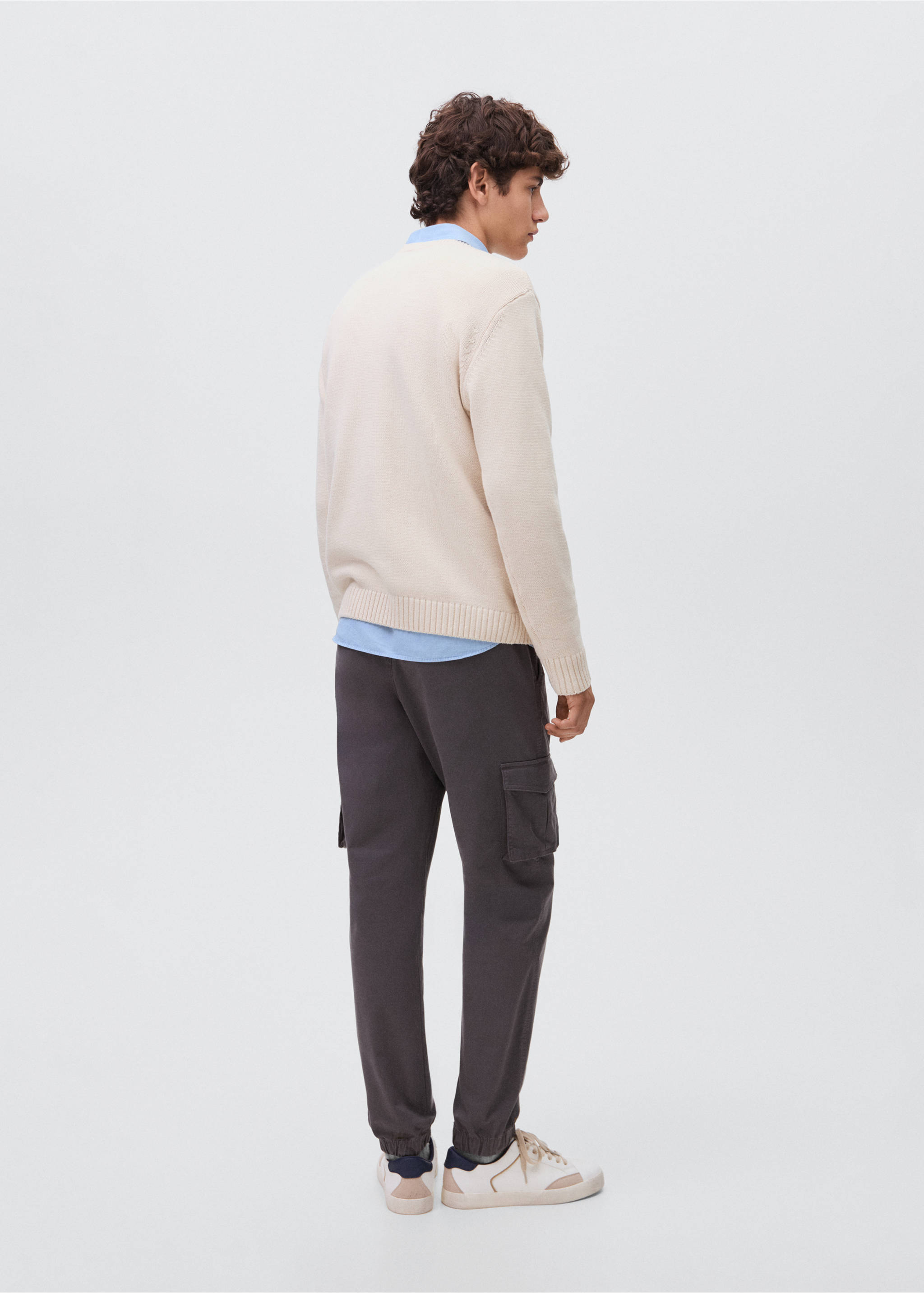 Jersey básico algodón - Reverso del artículo, Beige. Ref: 17035821-00.