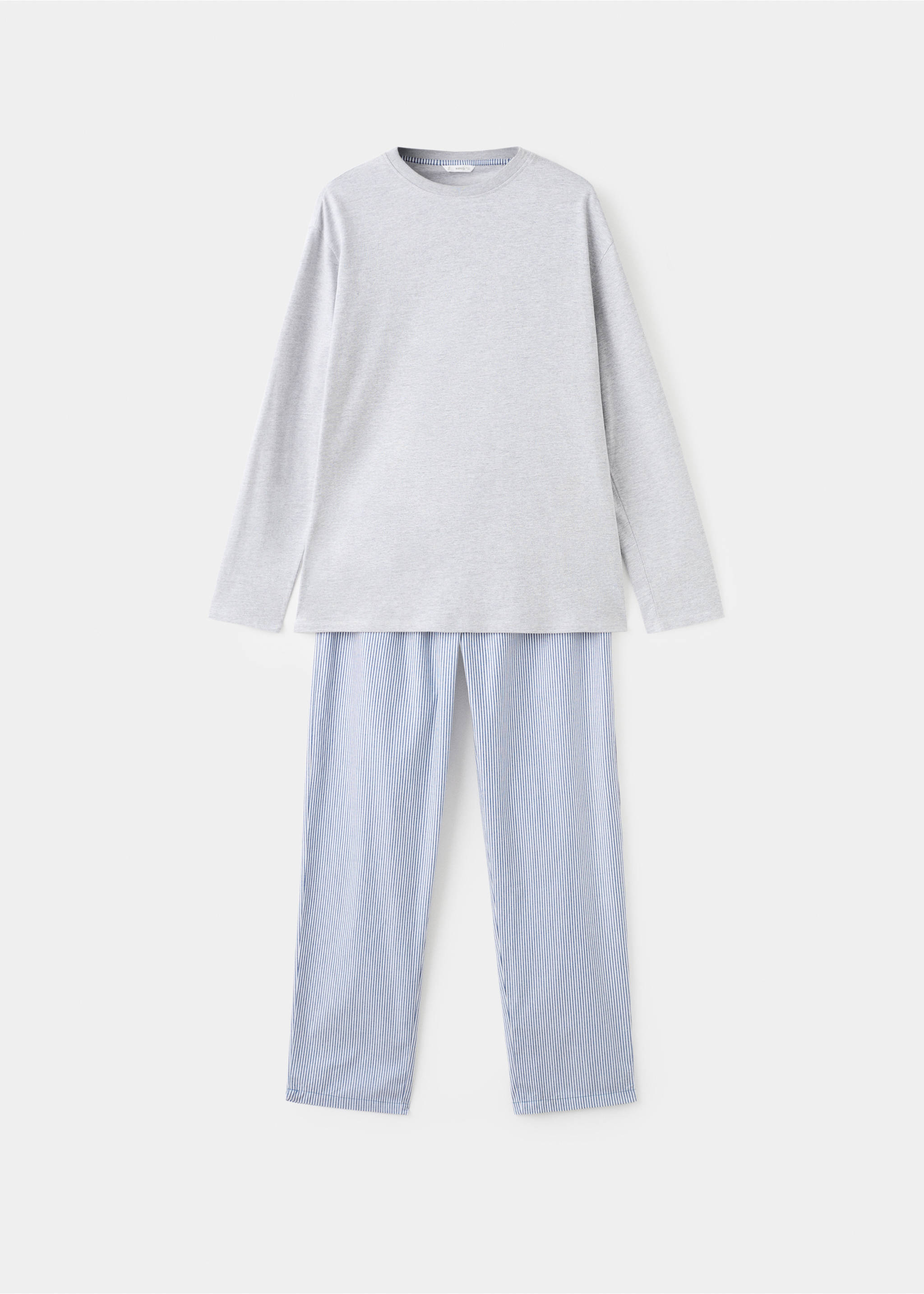 Long pyjama pack - Article without model, Light Heather Grey. Ref: 17035824-00.