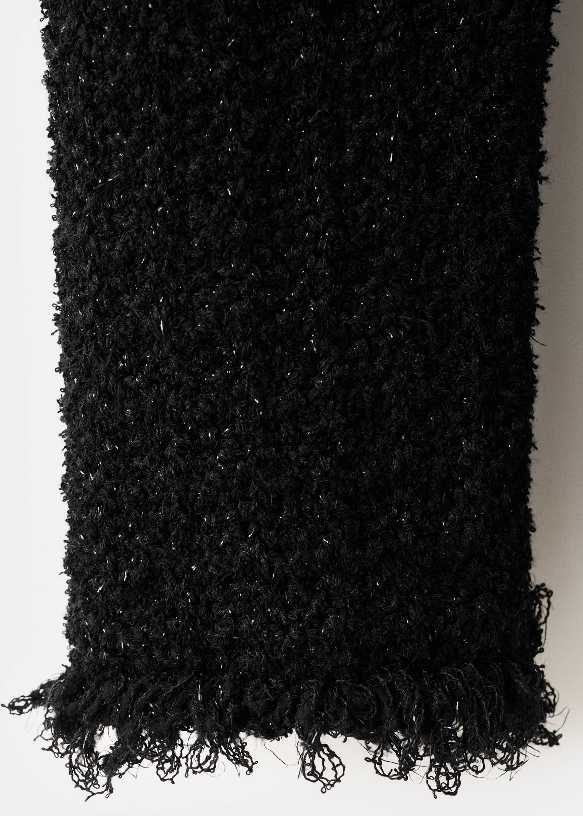 Cardigan en tweed bords effilochés - Détail de l'article 0