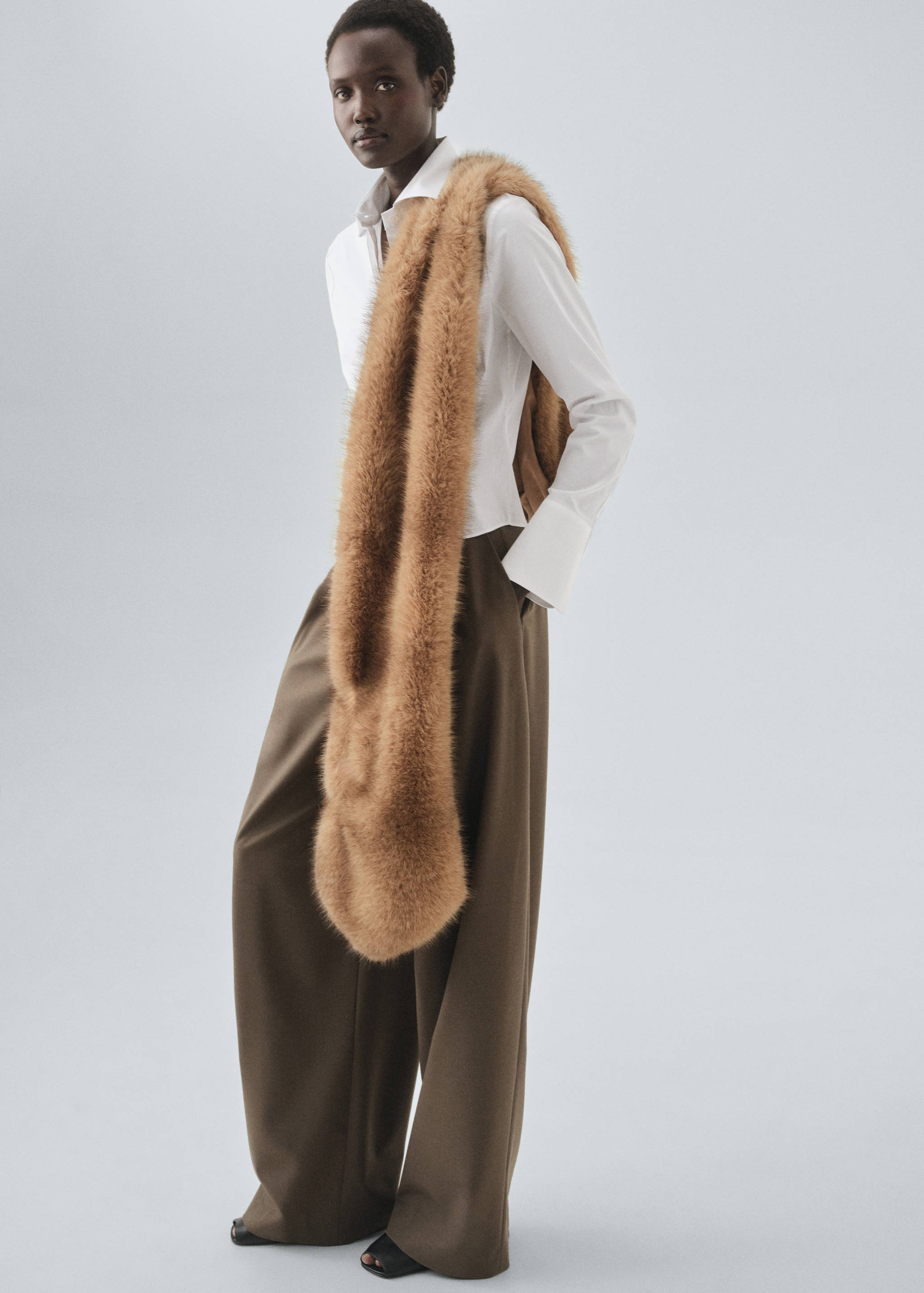 Slim-fit poplin shirt - General plane