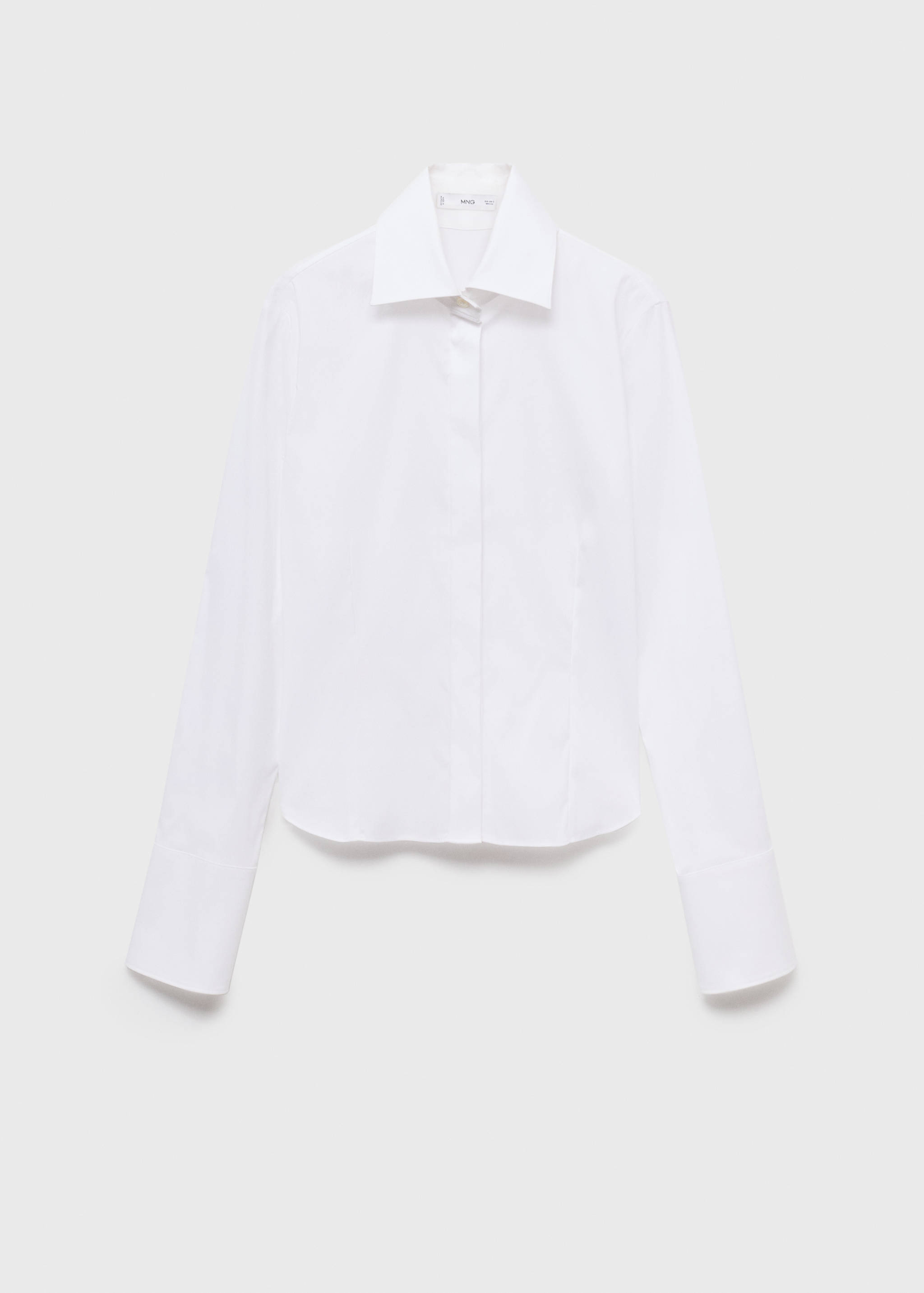 Slim-fit poplin shirt - Article without model