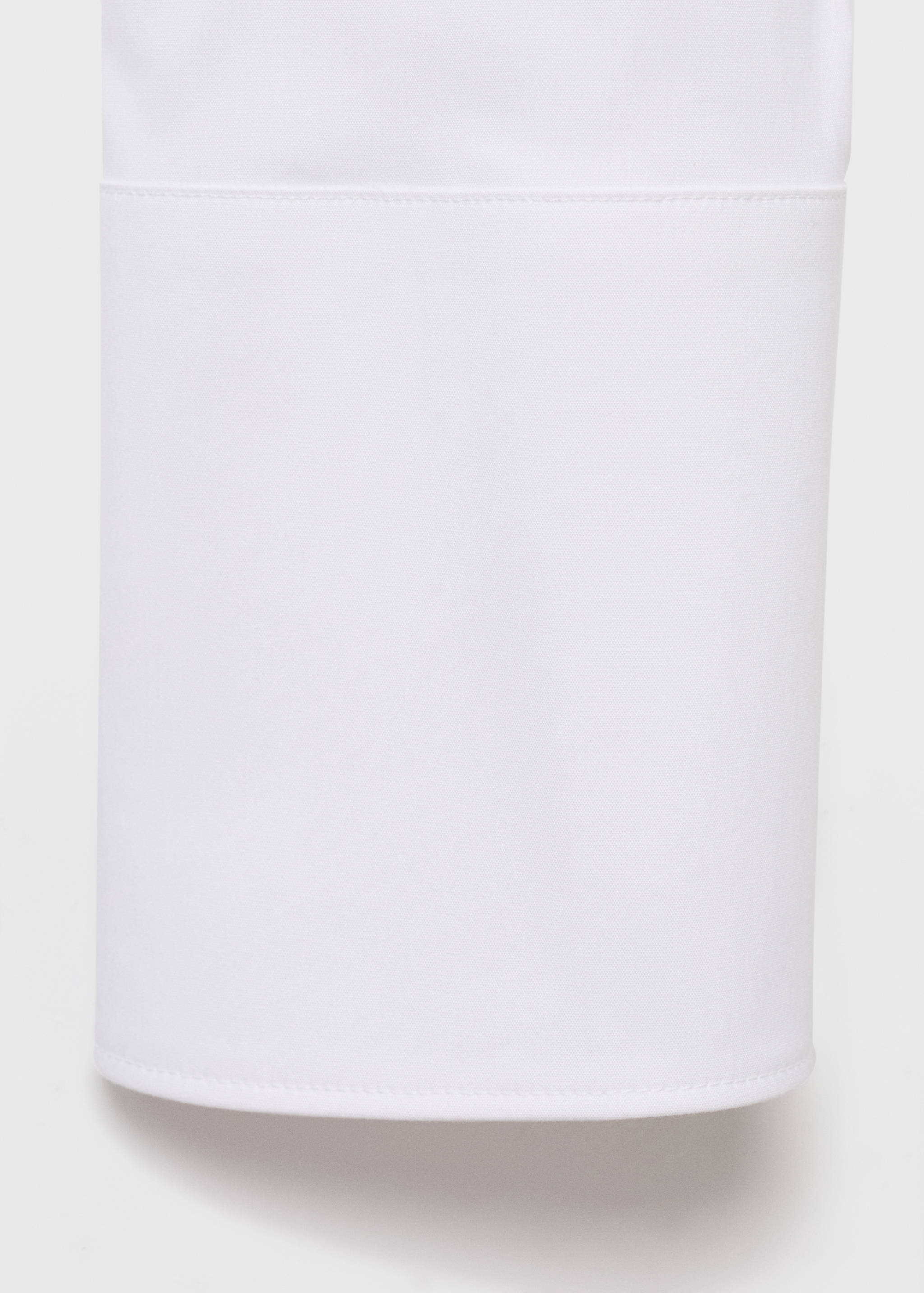 Slim-fit poplin shirt - Details of the article 0