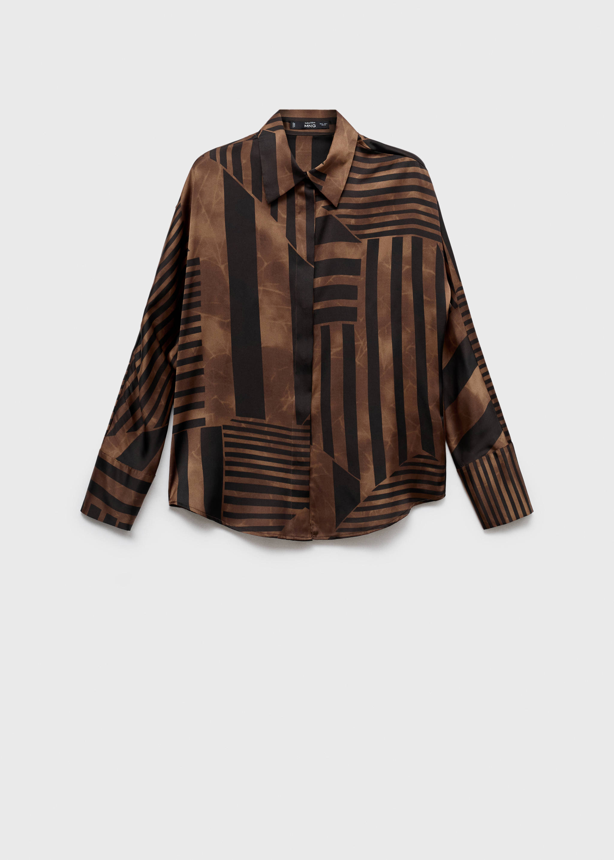 Striped satin blouse - Article without model