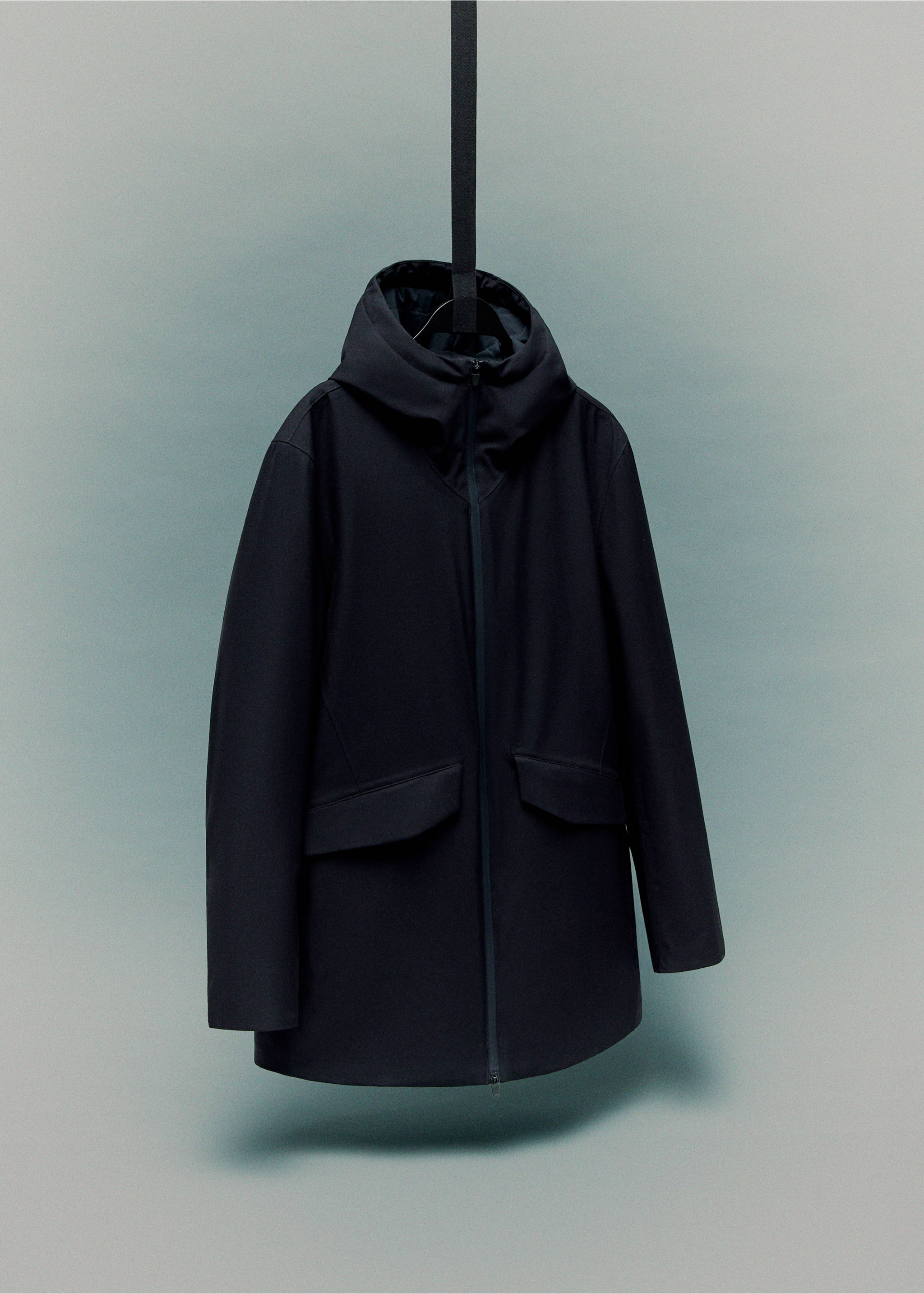 Parka packable acolchada water repellent Thermolite® - Detalle del artículo 9, Azul marino. Ref: 17035968-00.