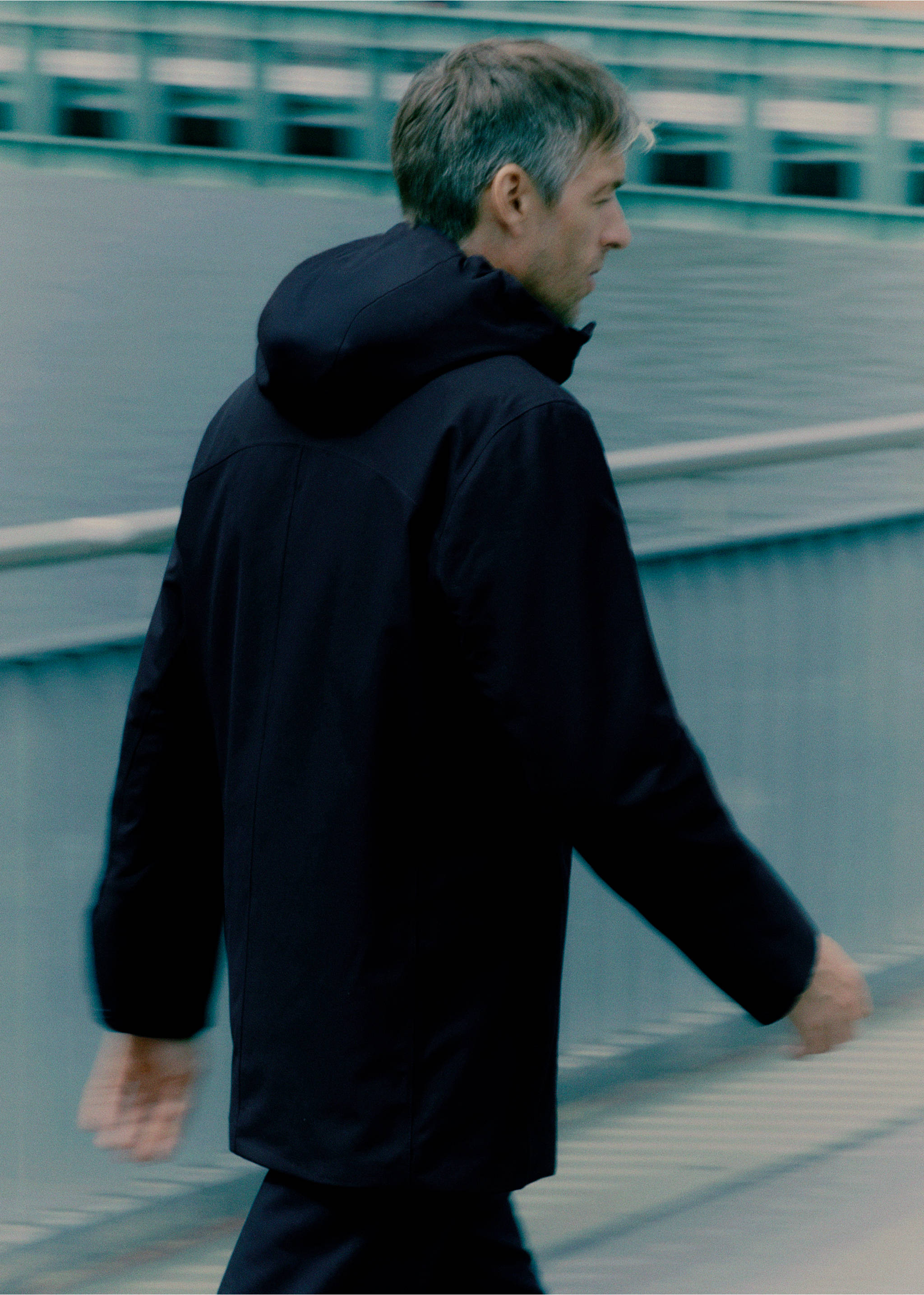 Parka format compact matelassée water repellent Thermolite® - Détail de l'article 3, Bleu marine. Ref: 17035968-00.