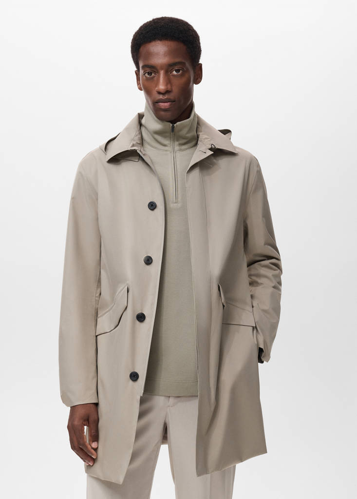 Thermolite® waterproof parka with pockets — Ice Grey