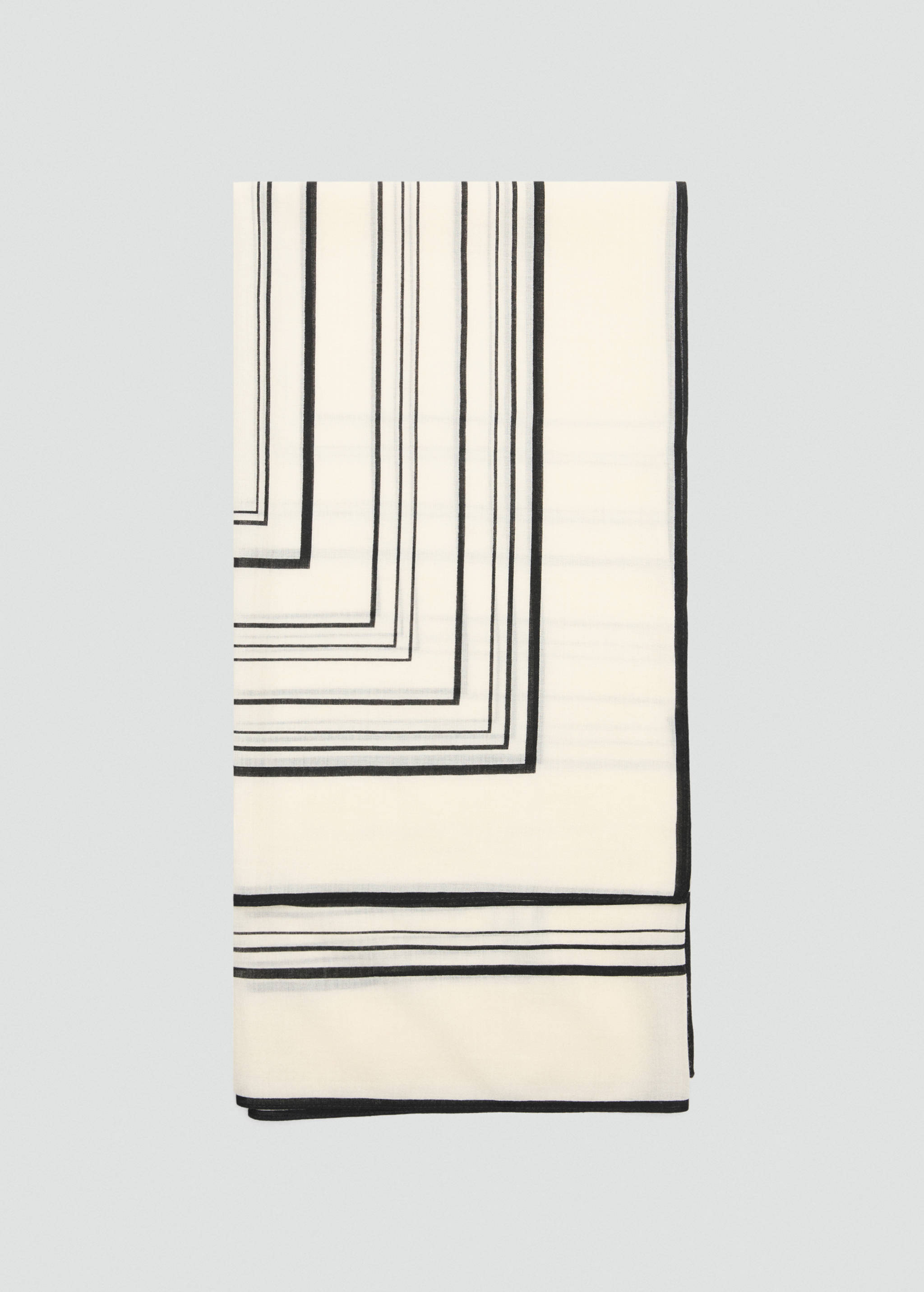 100% wool geometric-print foulard - Article without model