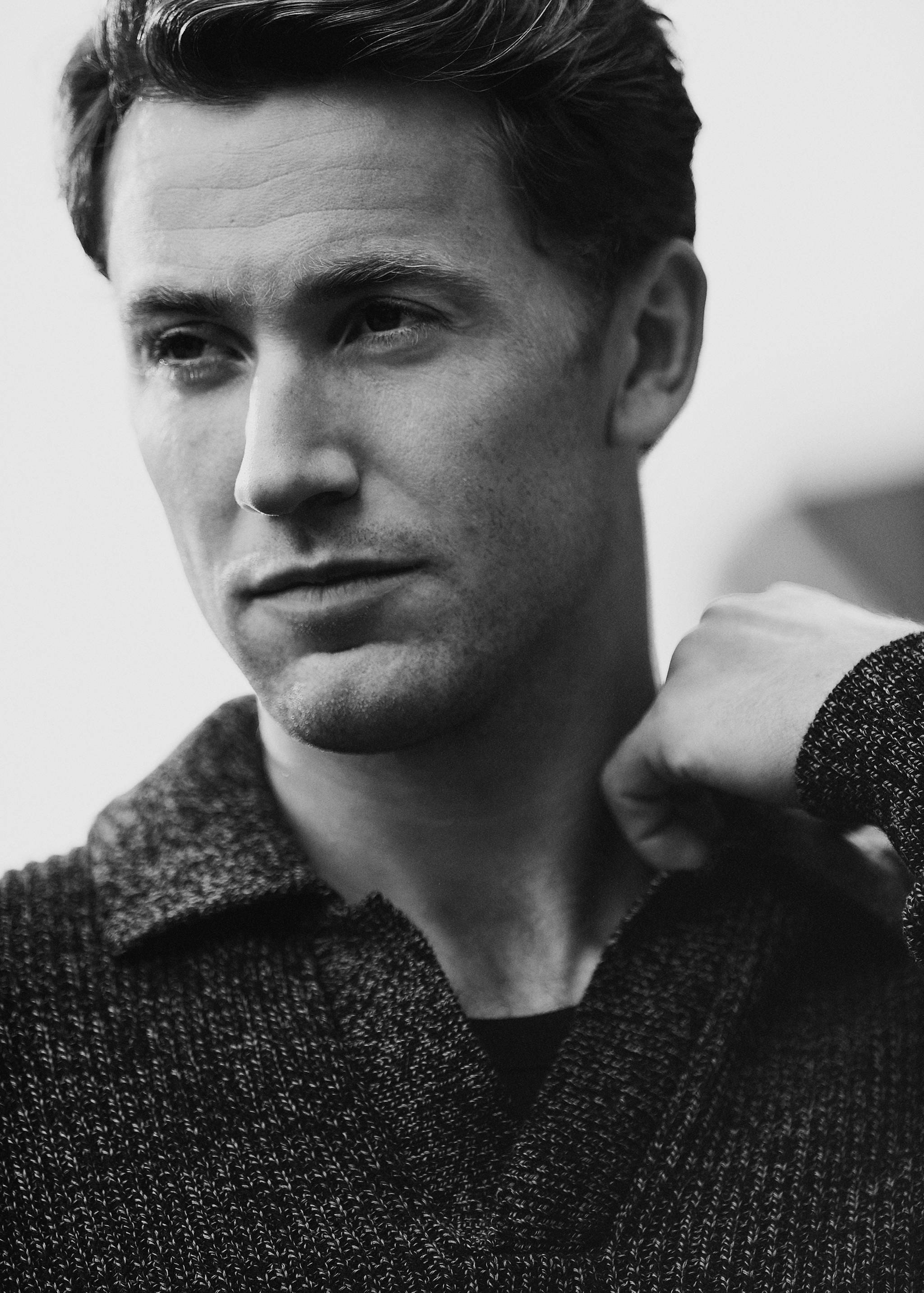 100% cotton polo-neck sweater - Details of the article 3