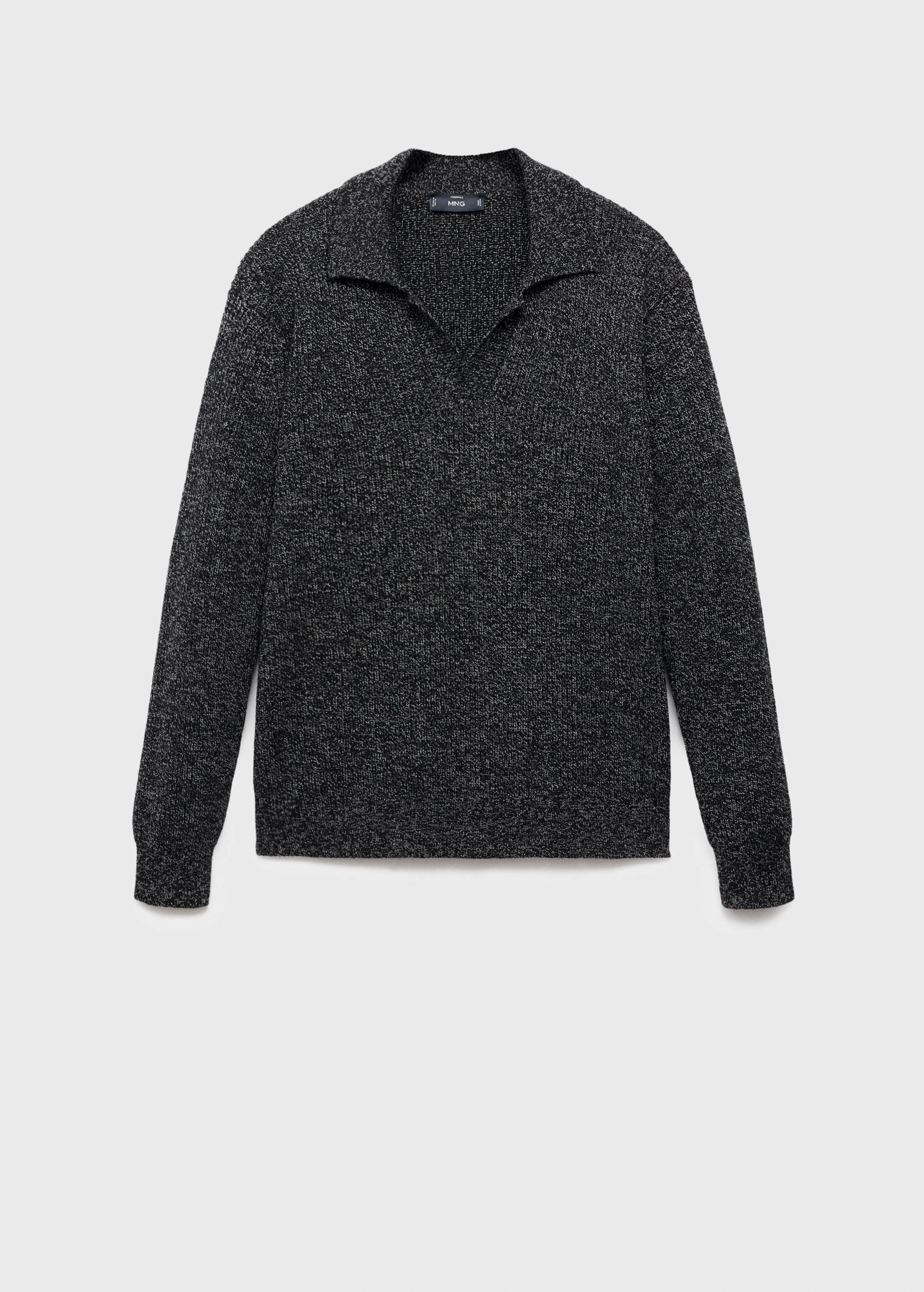 100% cotton polo-neck sweater - Article without model