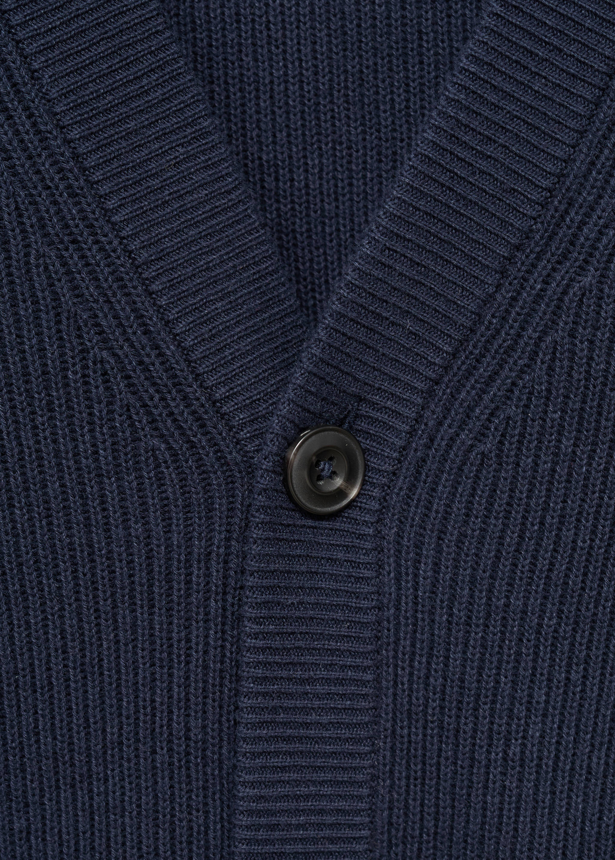 Cardigan rajutan ribbed dengan kancing - Rincian barang 8