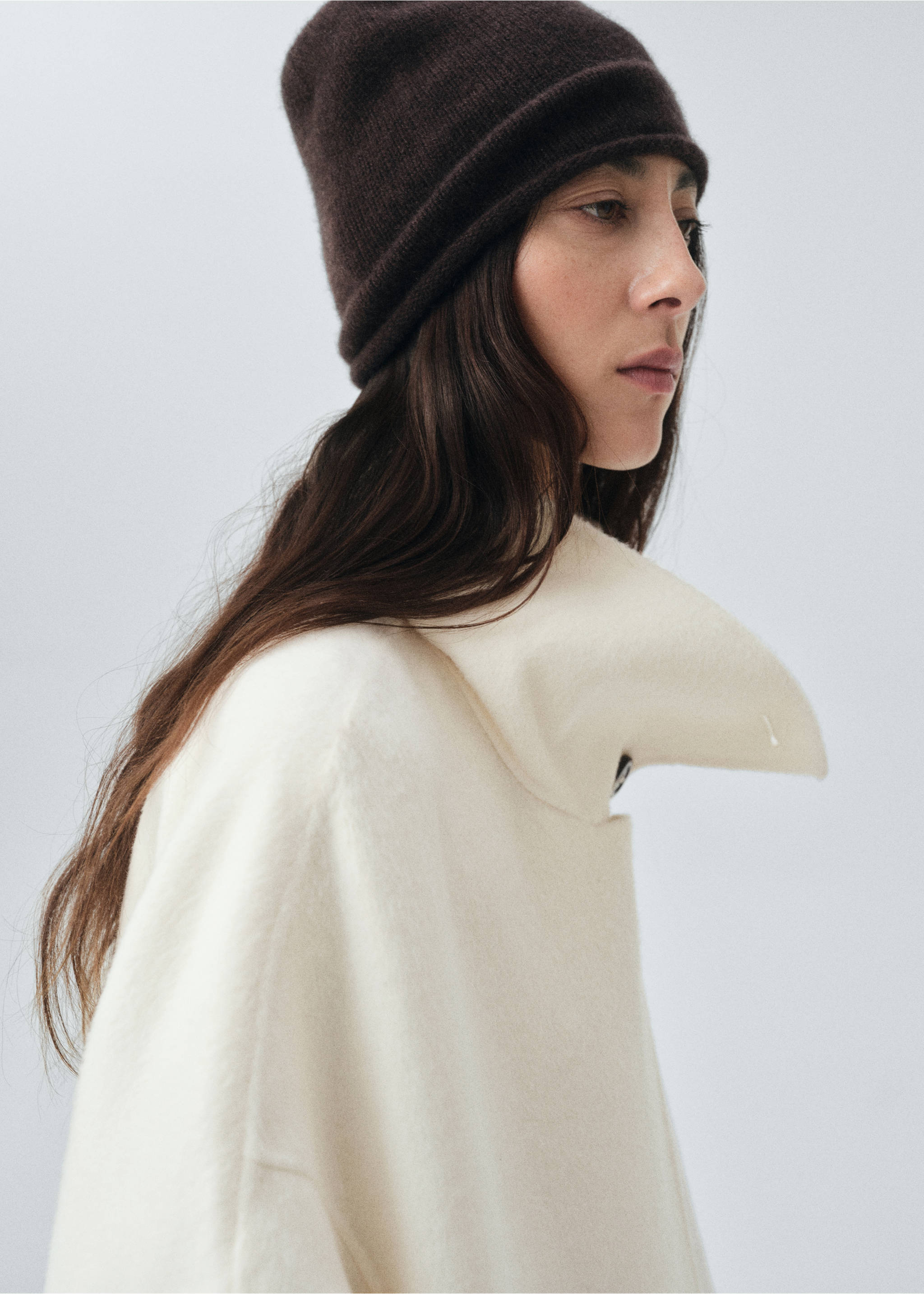 Bonnet 100 % cachemire - Plan général, Chocolat. Ref: 17035976-00.