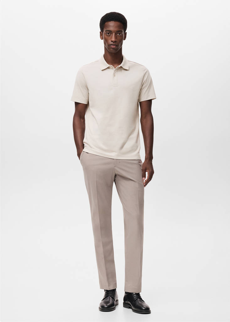 Slim-fit Thermolite® polo shirt — Ice Grey