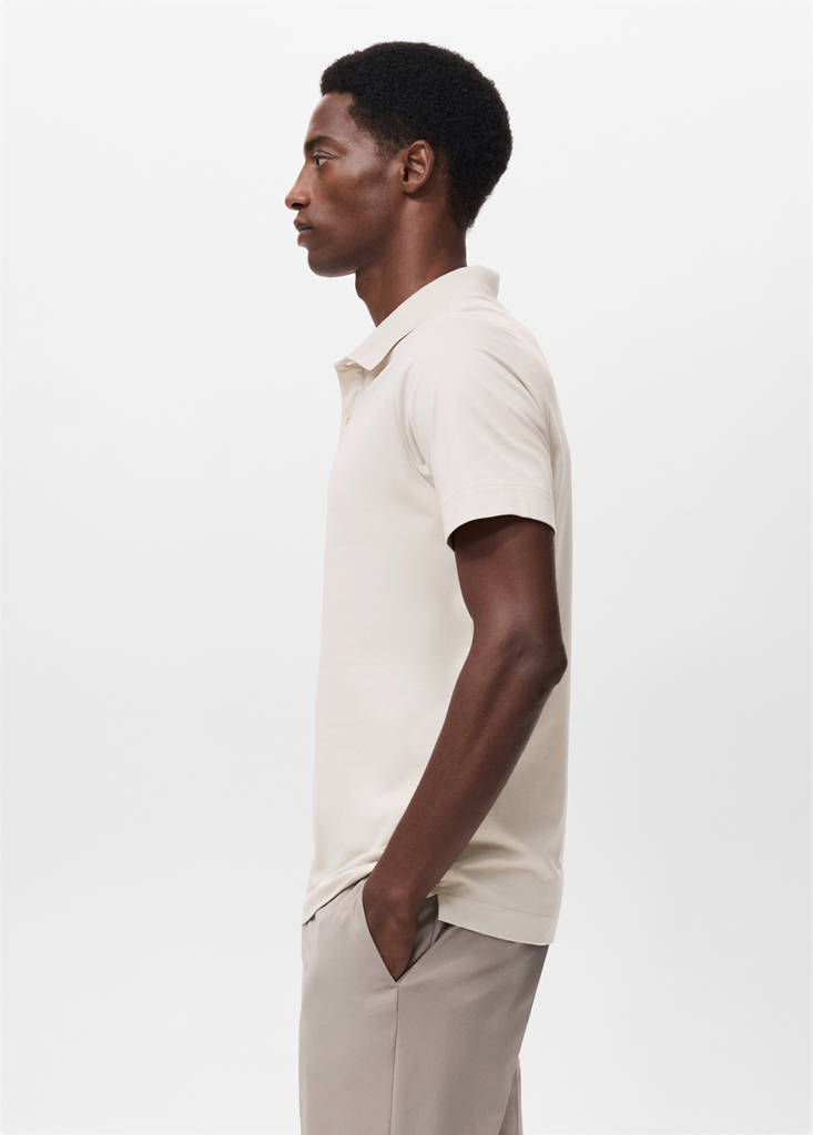 Slim-fit Thermolite® polo shirt — Ice Grey