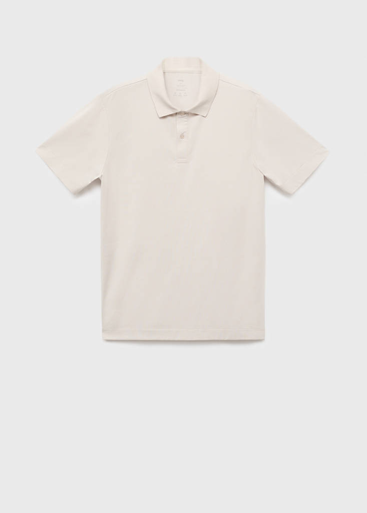 Slim-fit Thermolite® polo shirt — Ice Grey