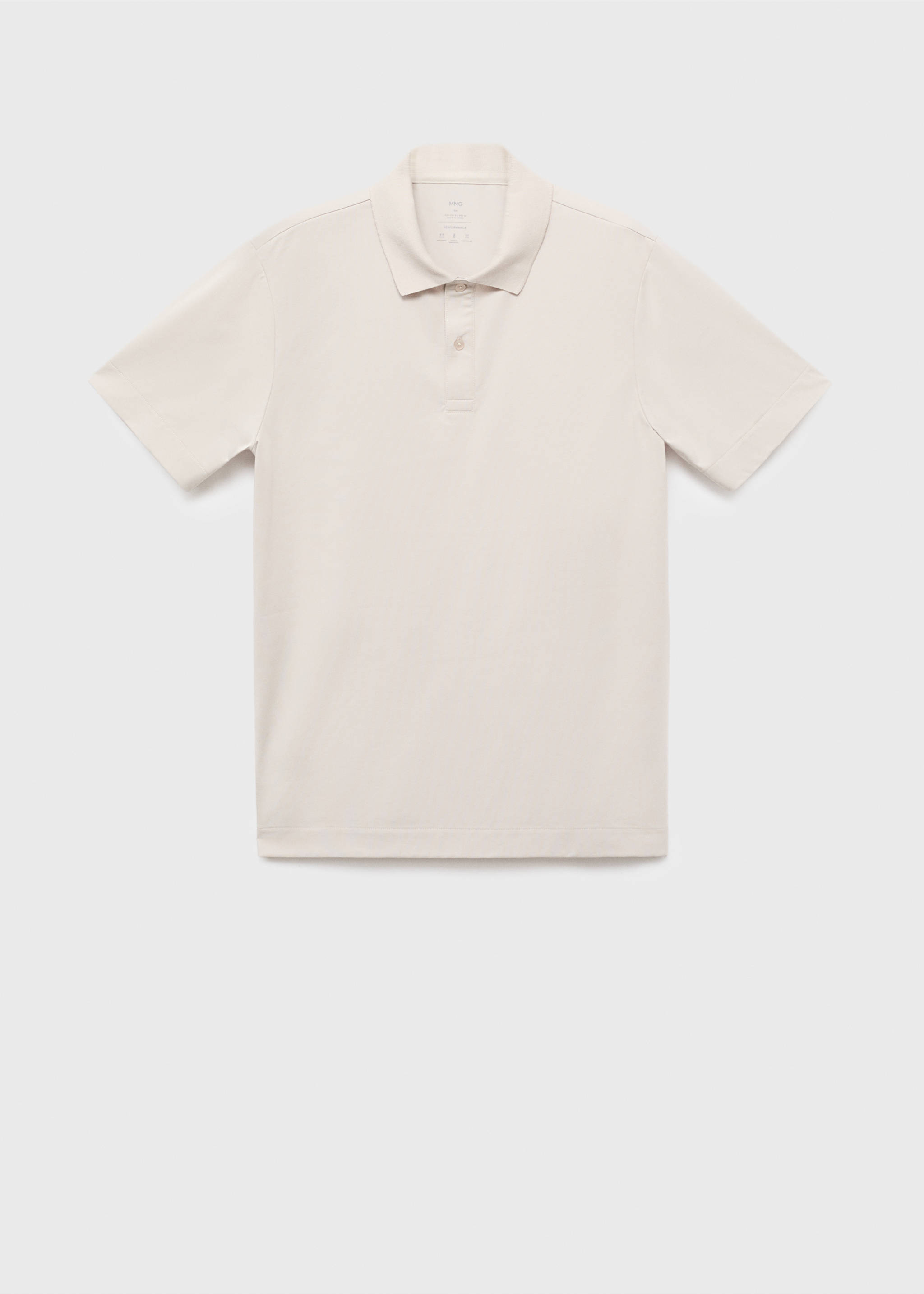 Slim-fit Thermolite® polo shirt - Article without model, Ice Grey. Ref: 17035977-00.