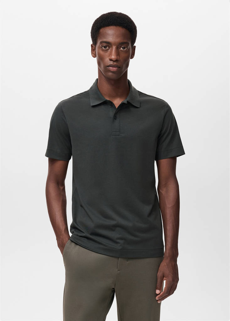 Slim-fit Thermolite® polo shirt — Dark Green