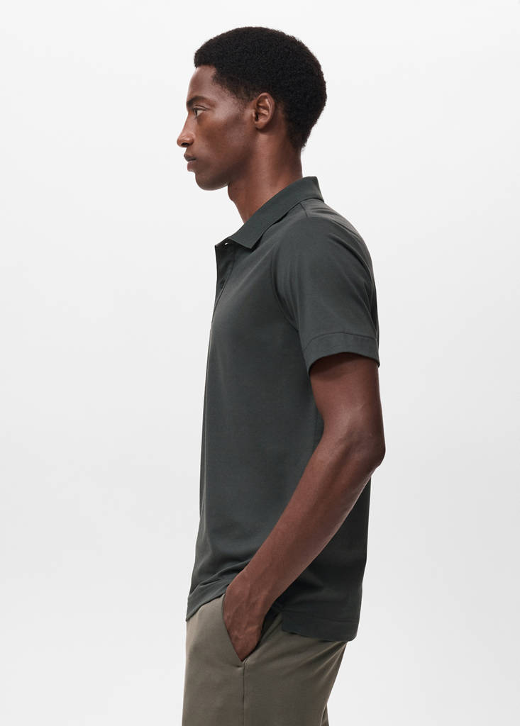 Slim-fit Thermolite® polo shirt — Dark Green