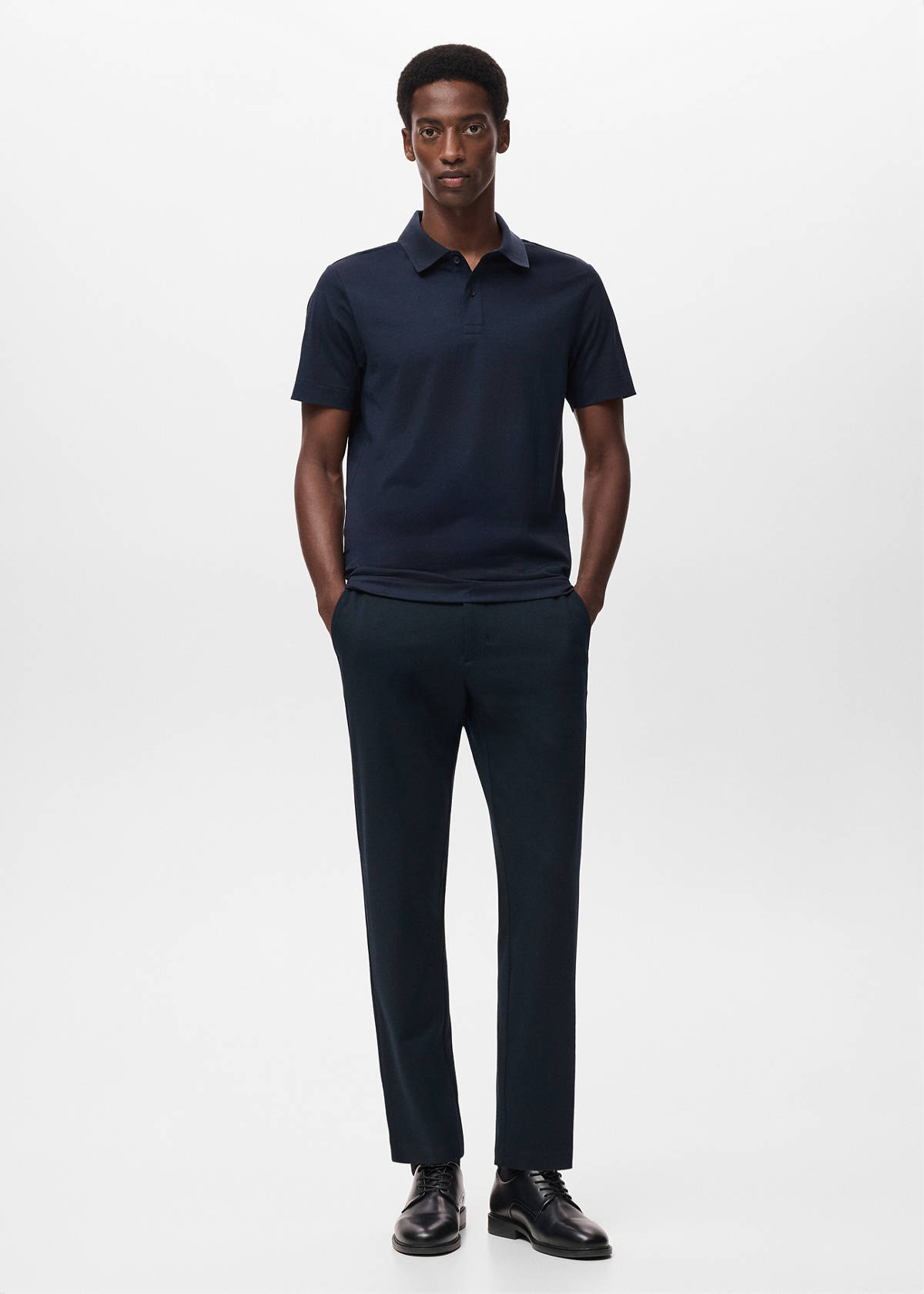 Slim-fit Thermolite® polo shirt — Navy