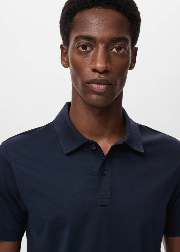 Slim-fit Thermolite® polo shirt — Navy
