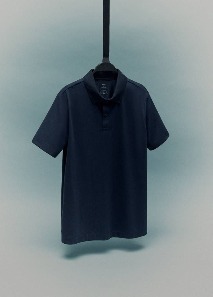 Slim-fit Thermolite® polo shirt — Navy