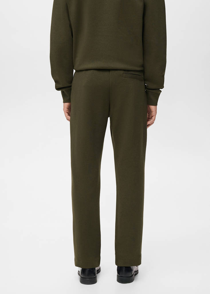 Cotton joggers with elastic waist - thumbnail 3